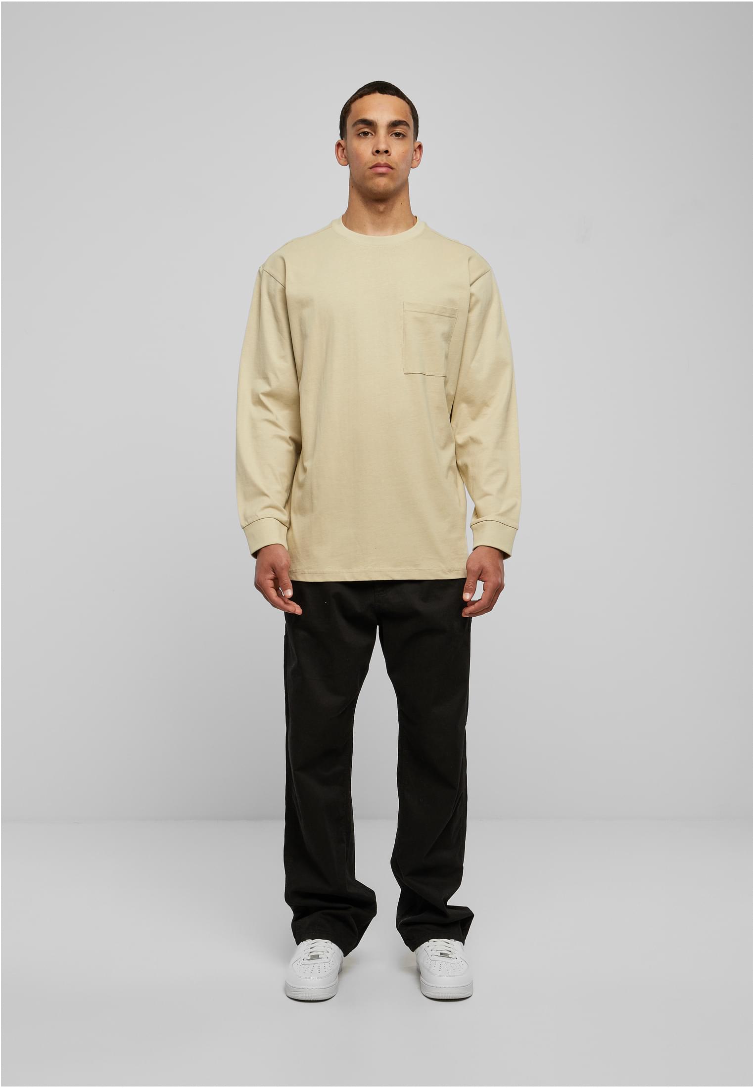 Heavy Oversized Pocket Longsleeve | concrete