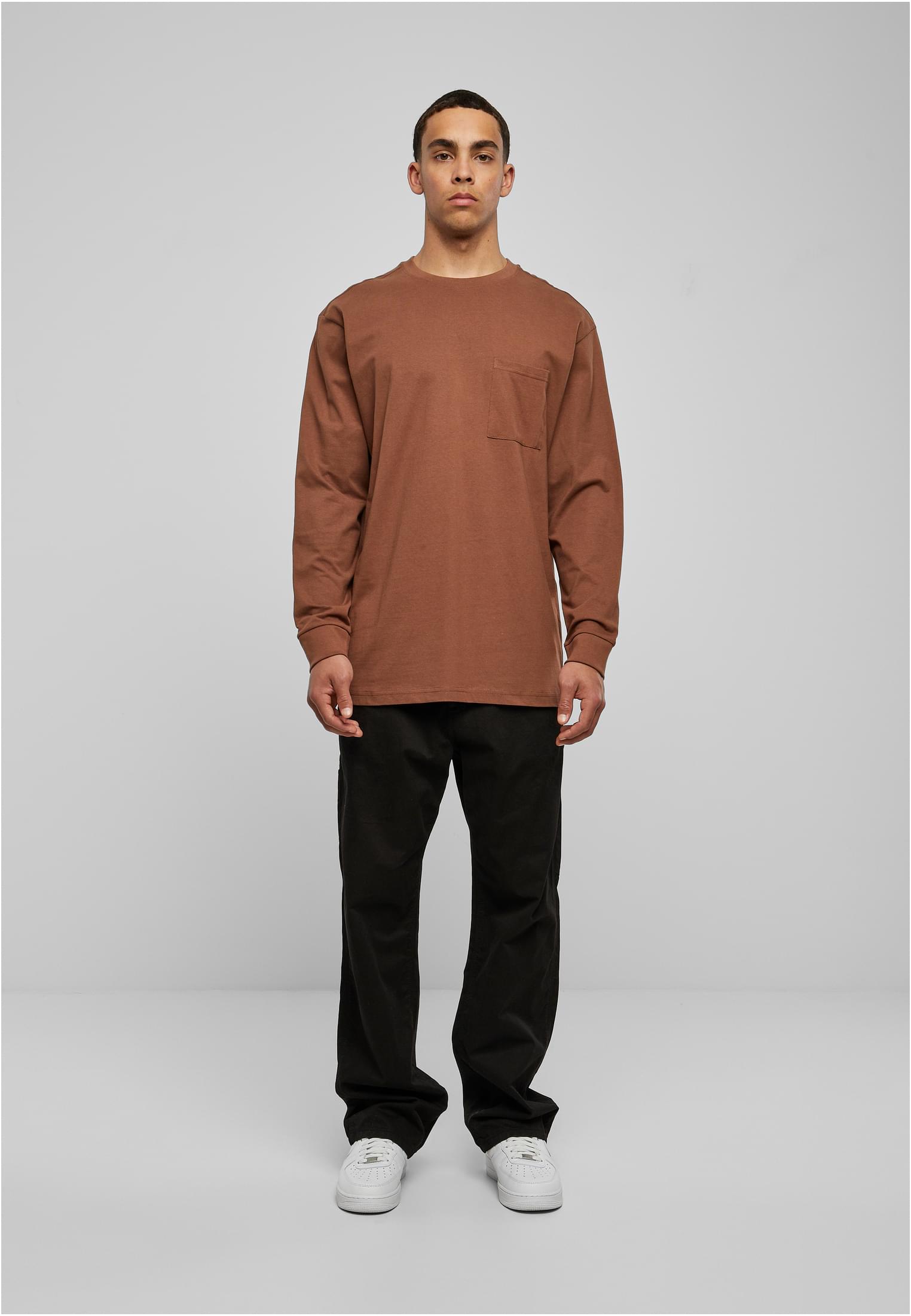 Heavy Oversized Pocket Longsleeve | bark