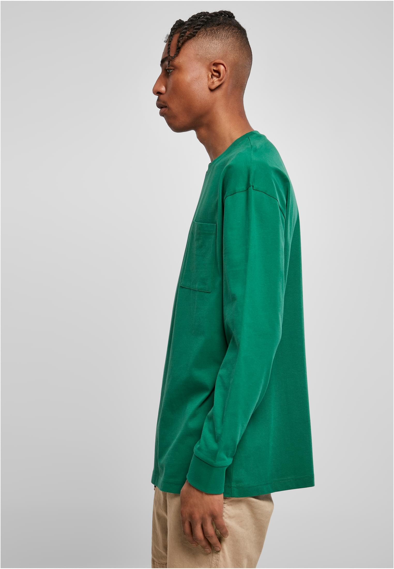 Heavy Oversized Pocket Longsleeve | green