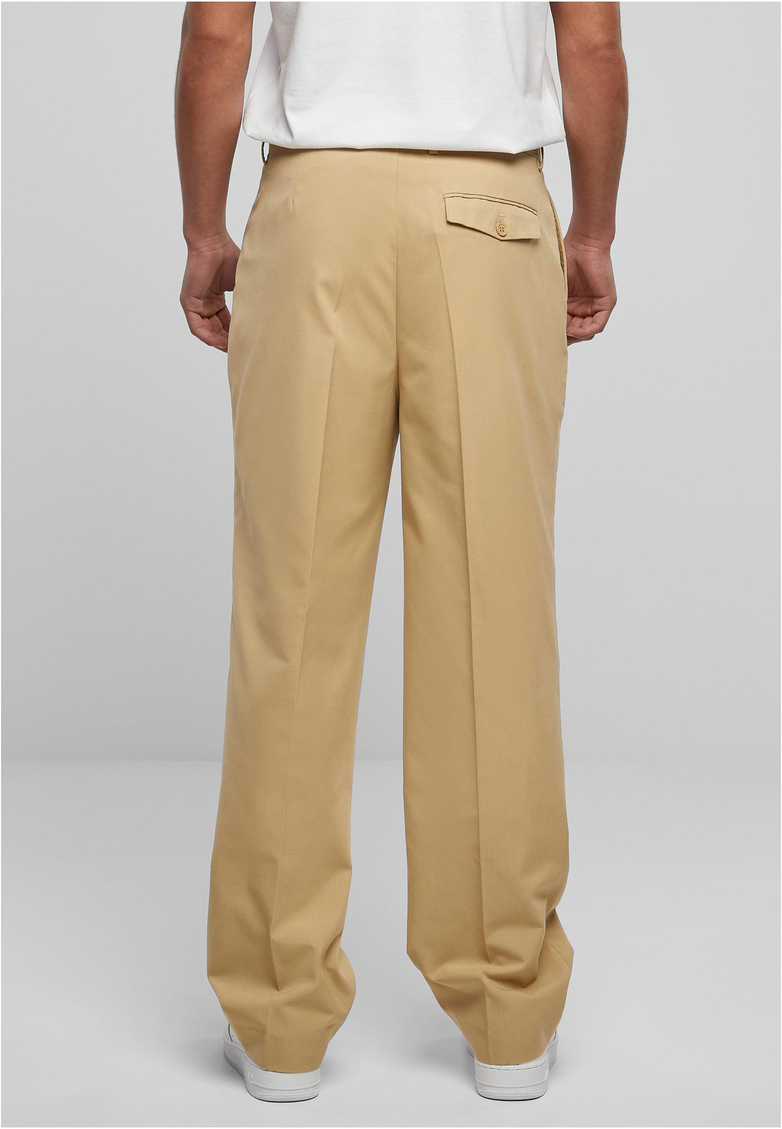 Straight Pleat-Front Trousers | unionbeige