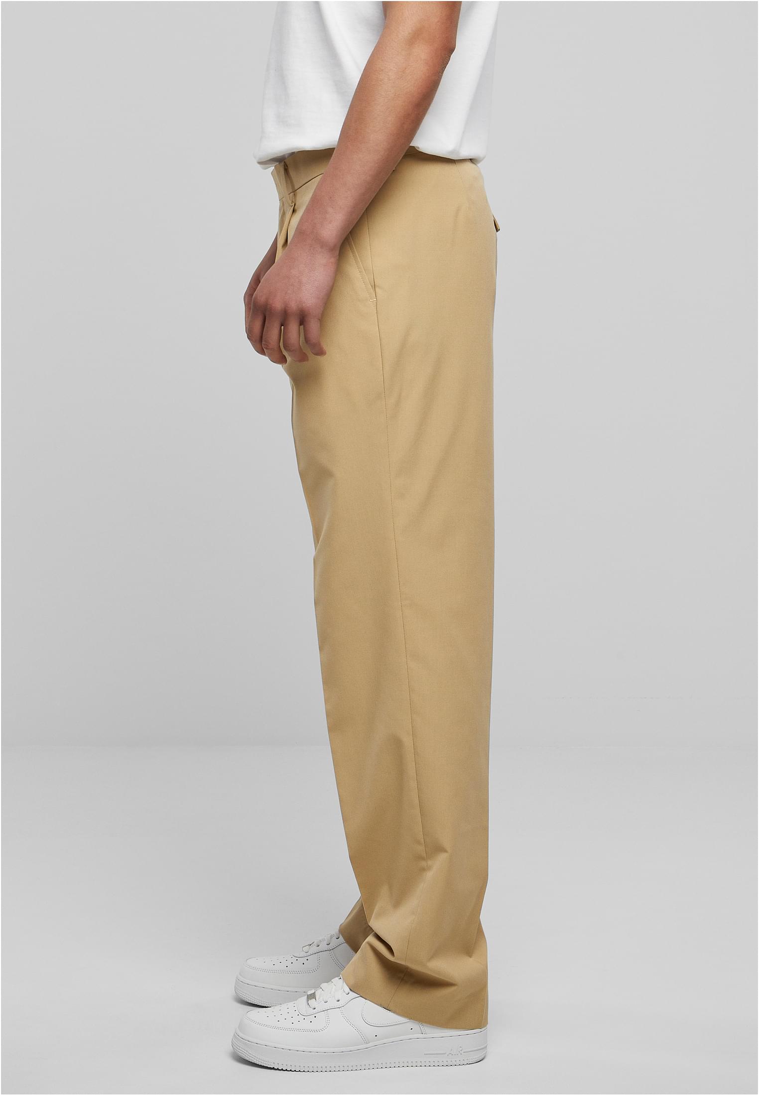 Straight Pleat-Front Trousers | unionbeige