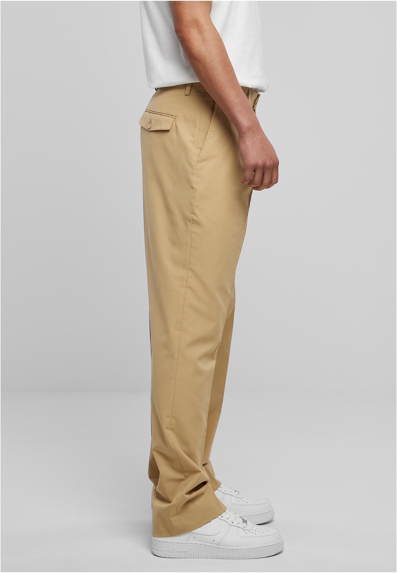 Straight Pleat-Front Trousers | unionbeige