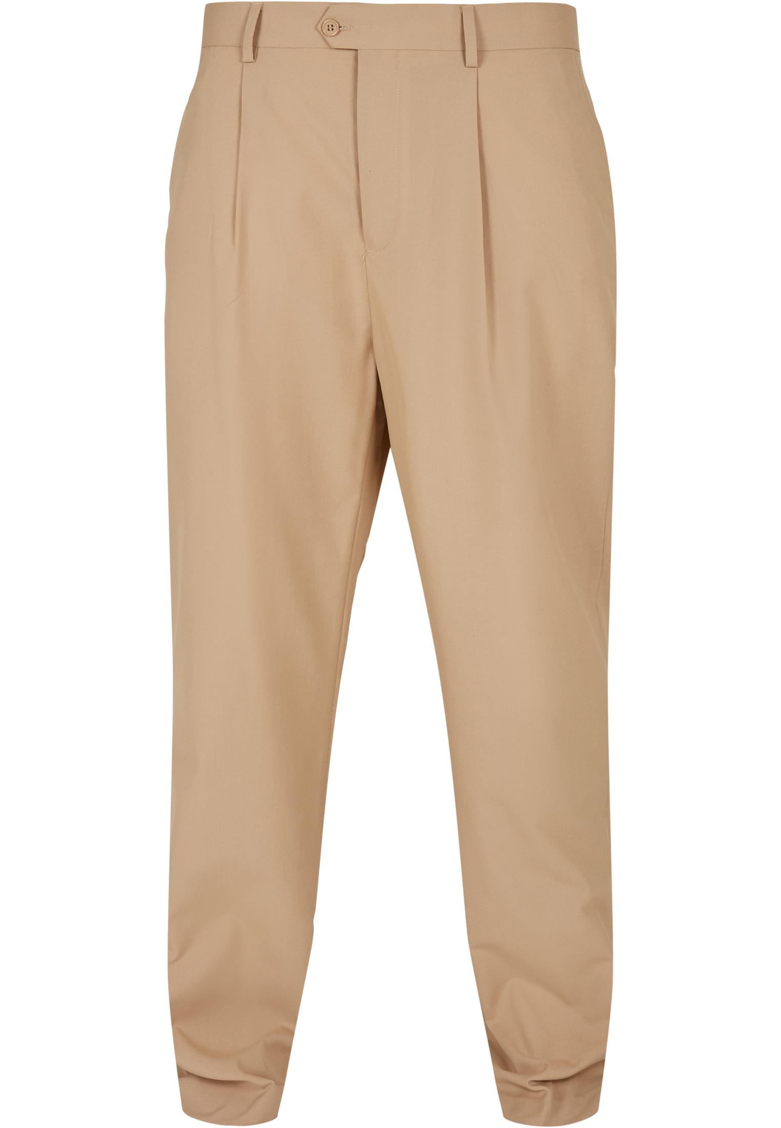 Straight Pleat-Front Trousers | unionbeige