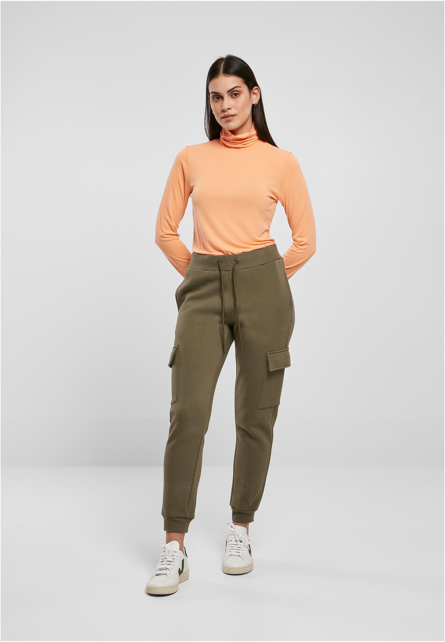 Ladies Modal Turtleneck Longsleeve | papaya