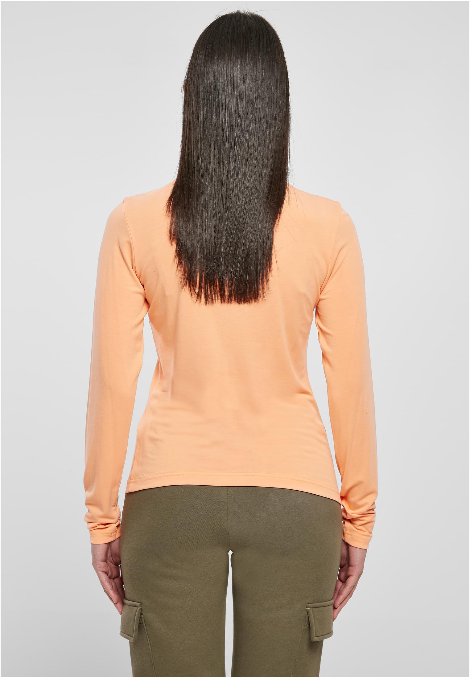 Ladies Modal Turtleneck Longsleeve | papaya