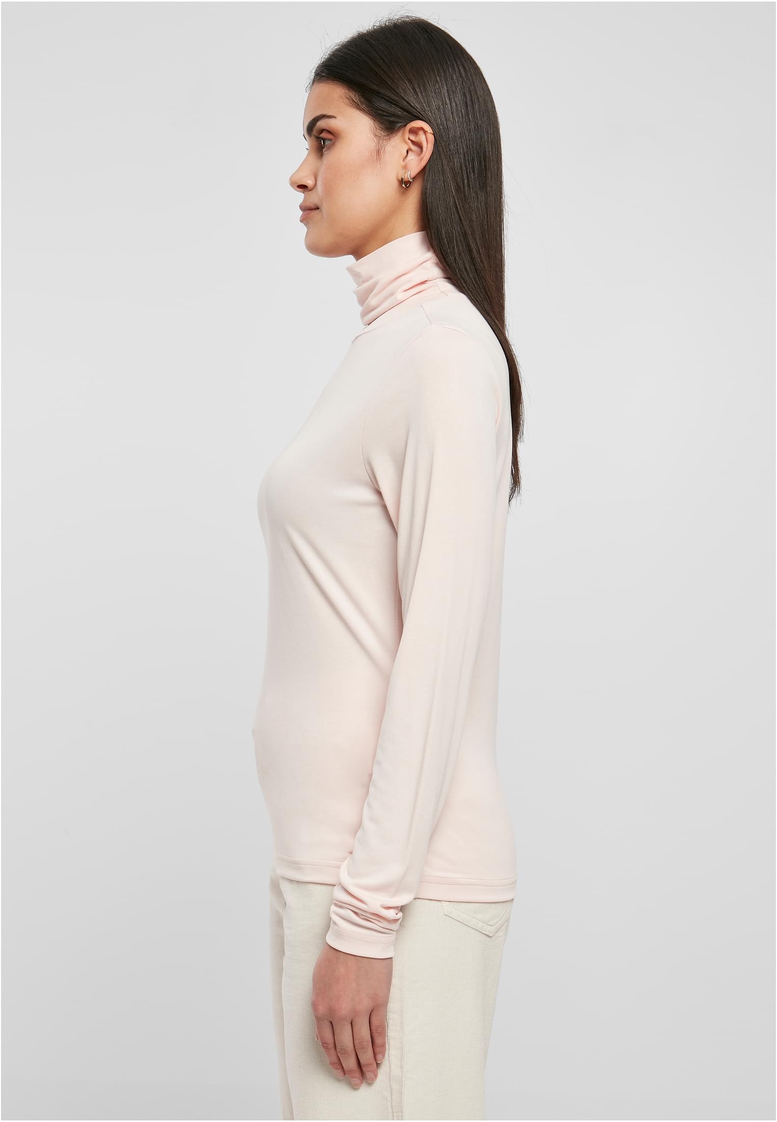 Ladies Modal Turtleneck Longsleeve | pink