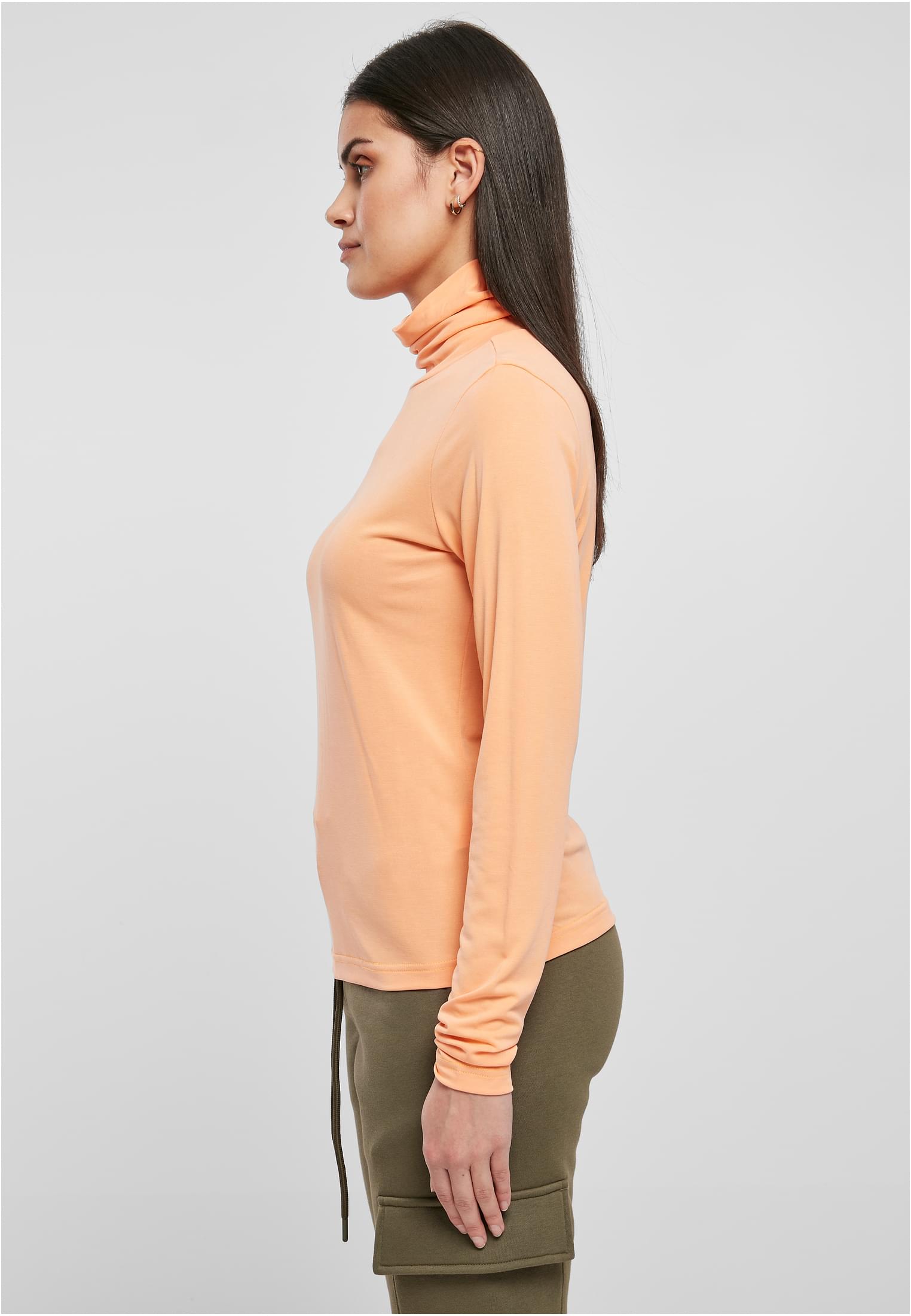 Ladies Modal Turtleneck Longsleeve | papaya