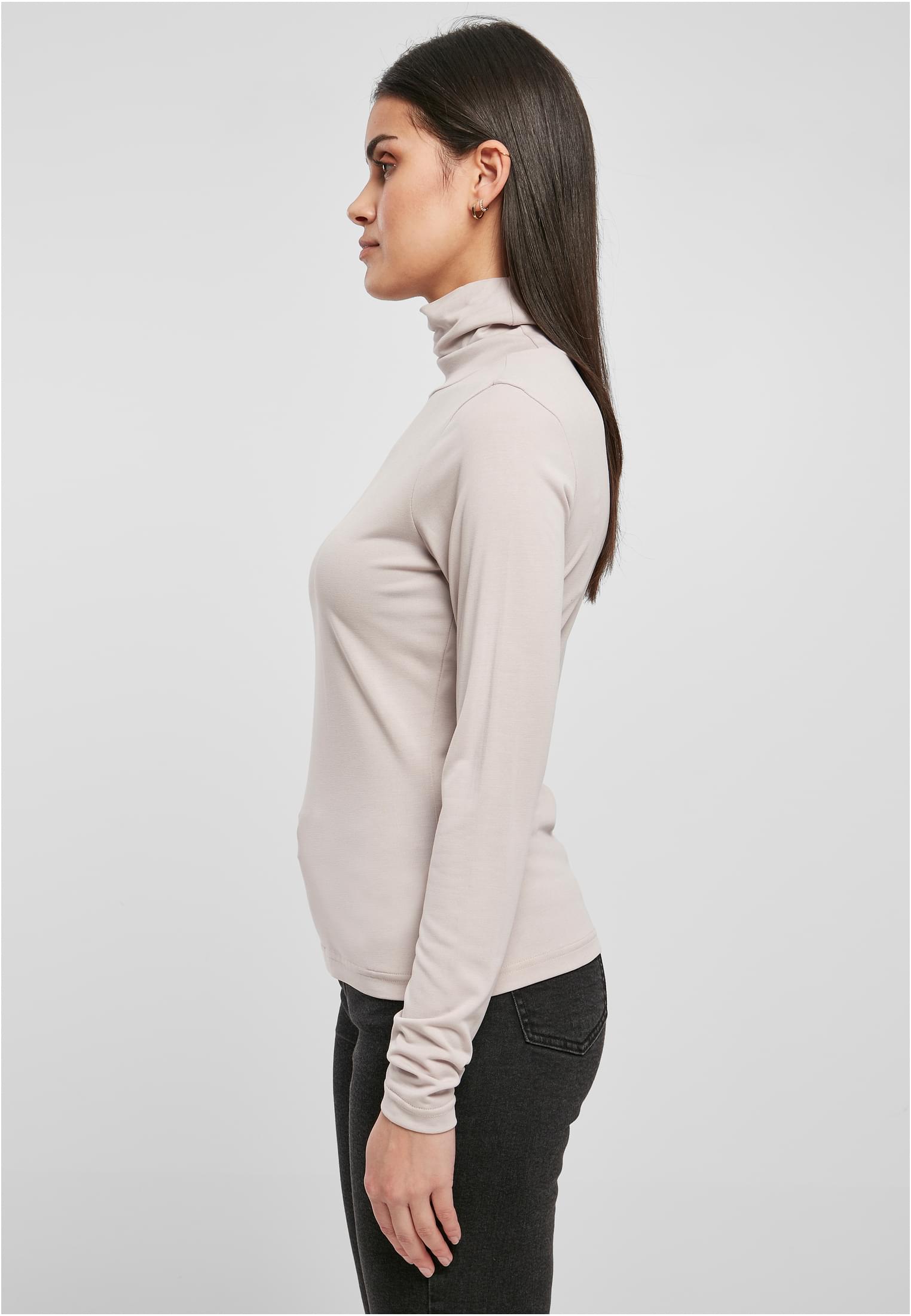 Ladies Modal Turtleneck Longsleeve | warmgrey