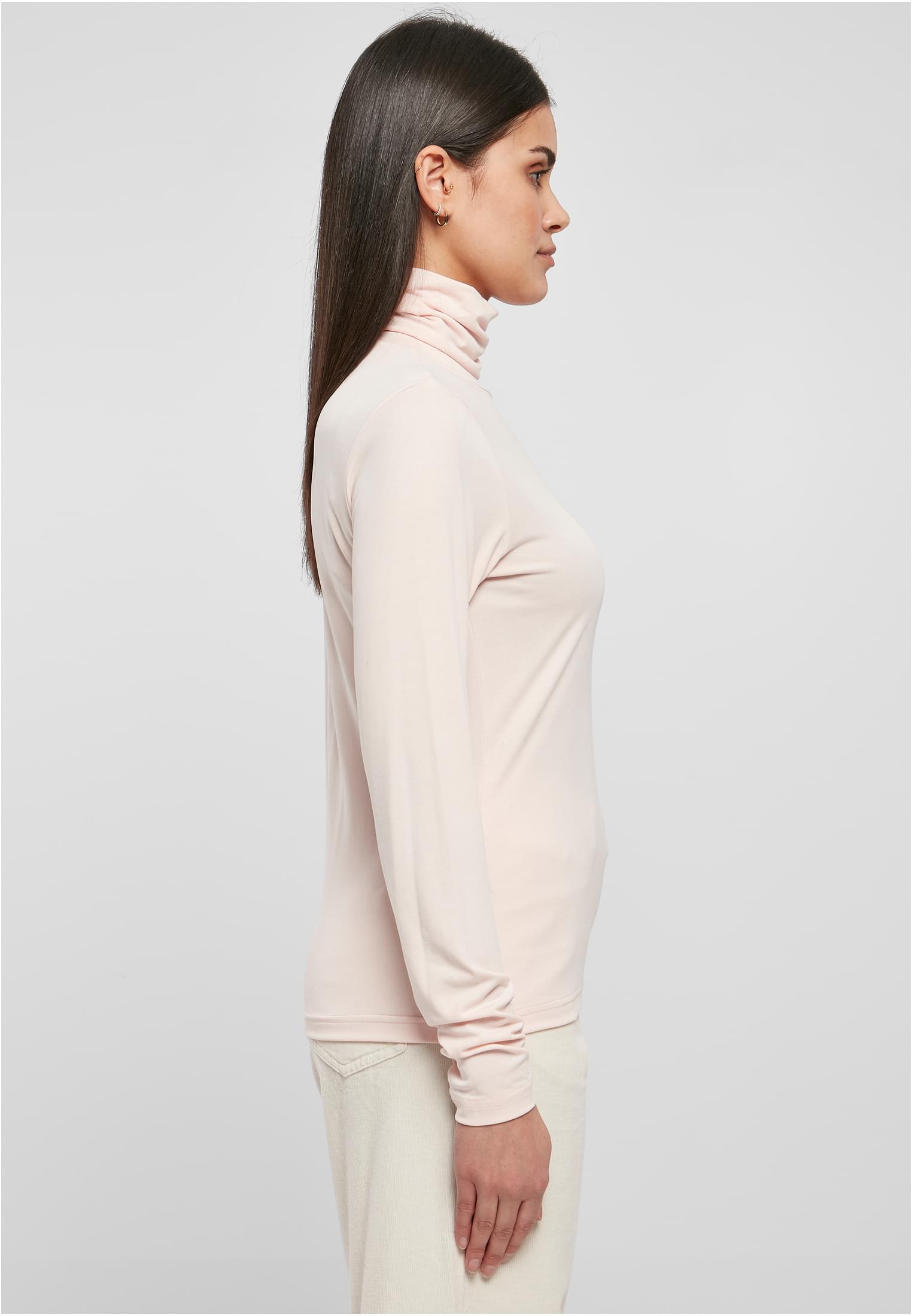 Ladies Modal Turtleneck Longsleeve | pink