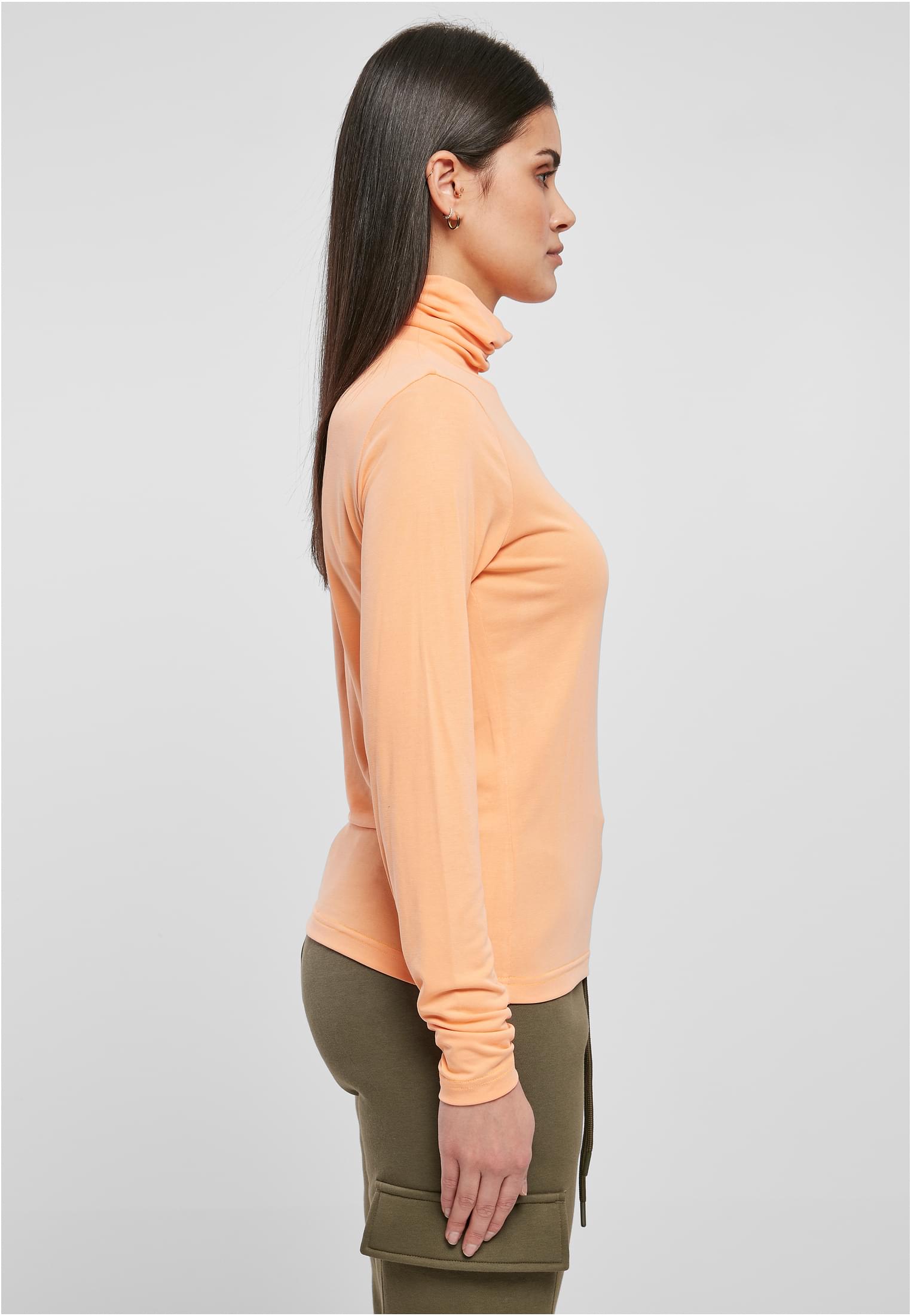 Ladies Modal Turtleneck Longsleeve | papaya