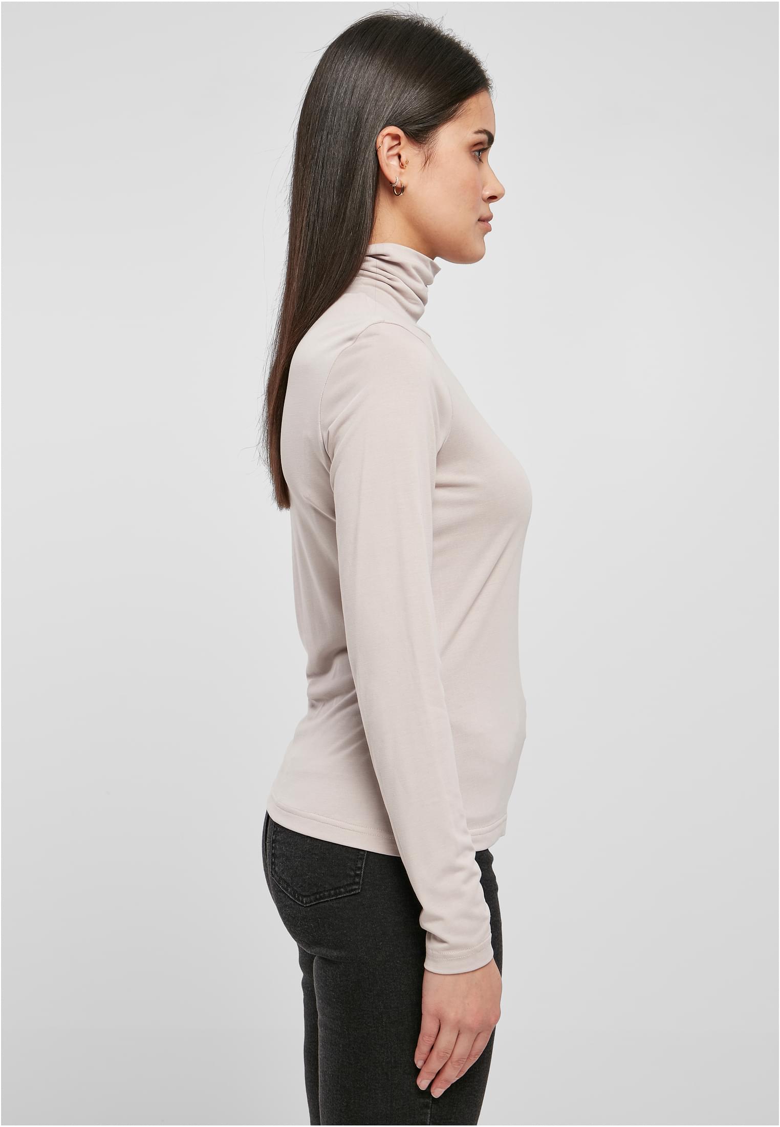 Ladies Modal Turtleneck Longsleeve | warmgrey