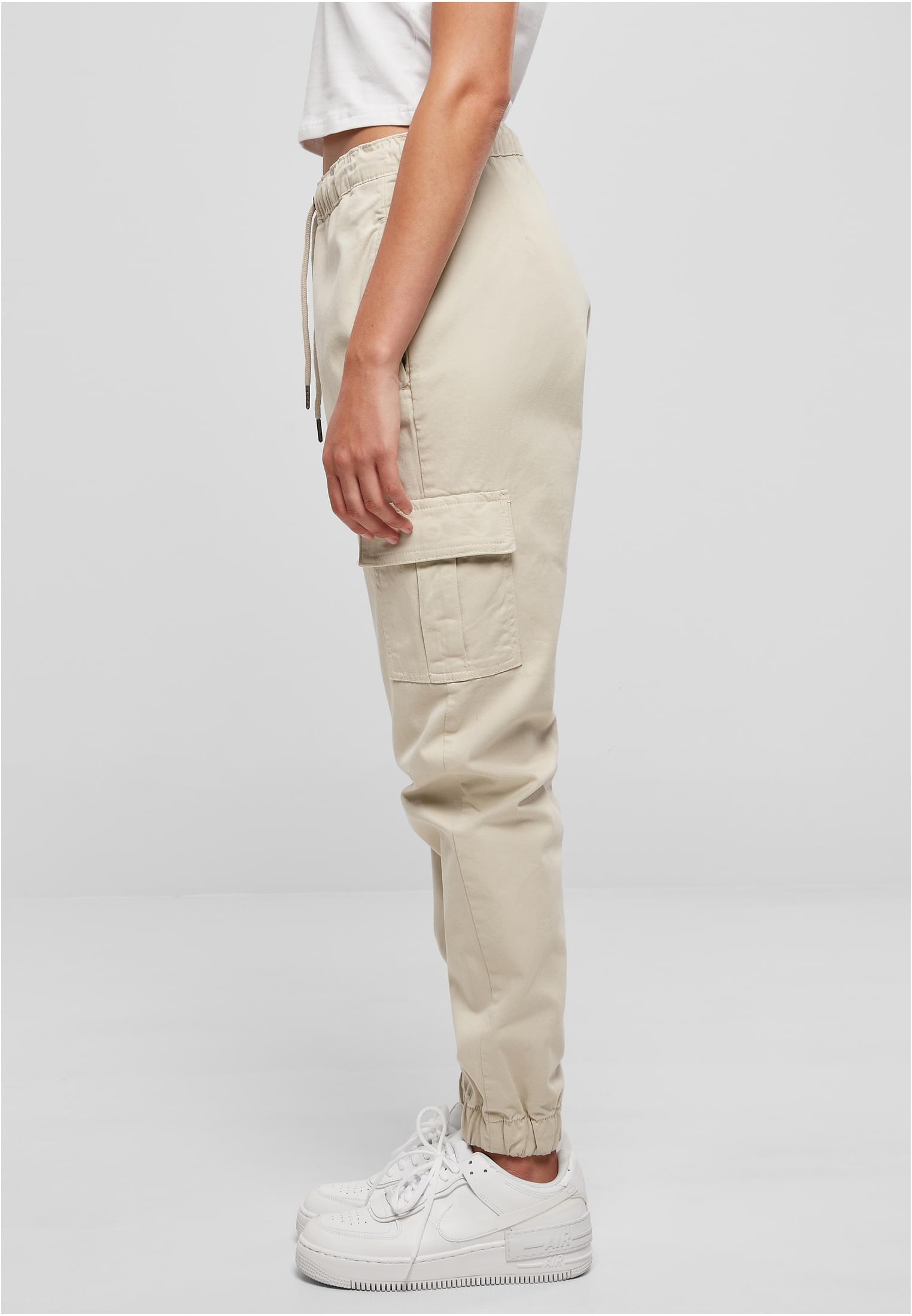 Ladies High Waist Cargo Comfort Jogging Pants | softseagrass