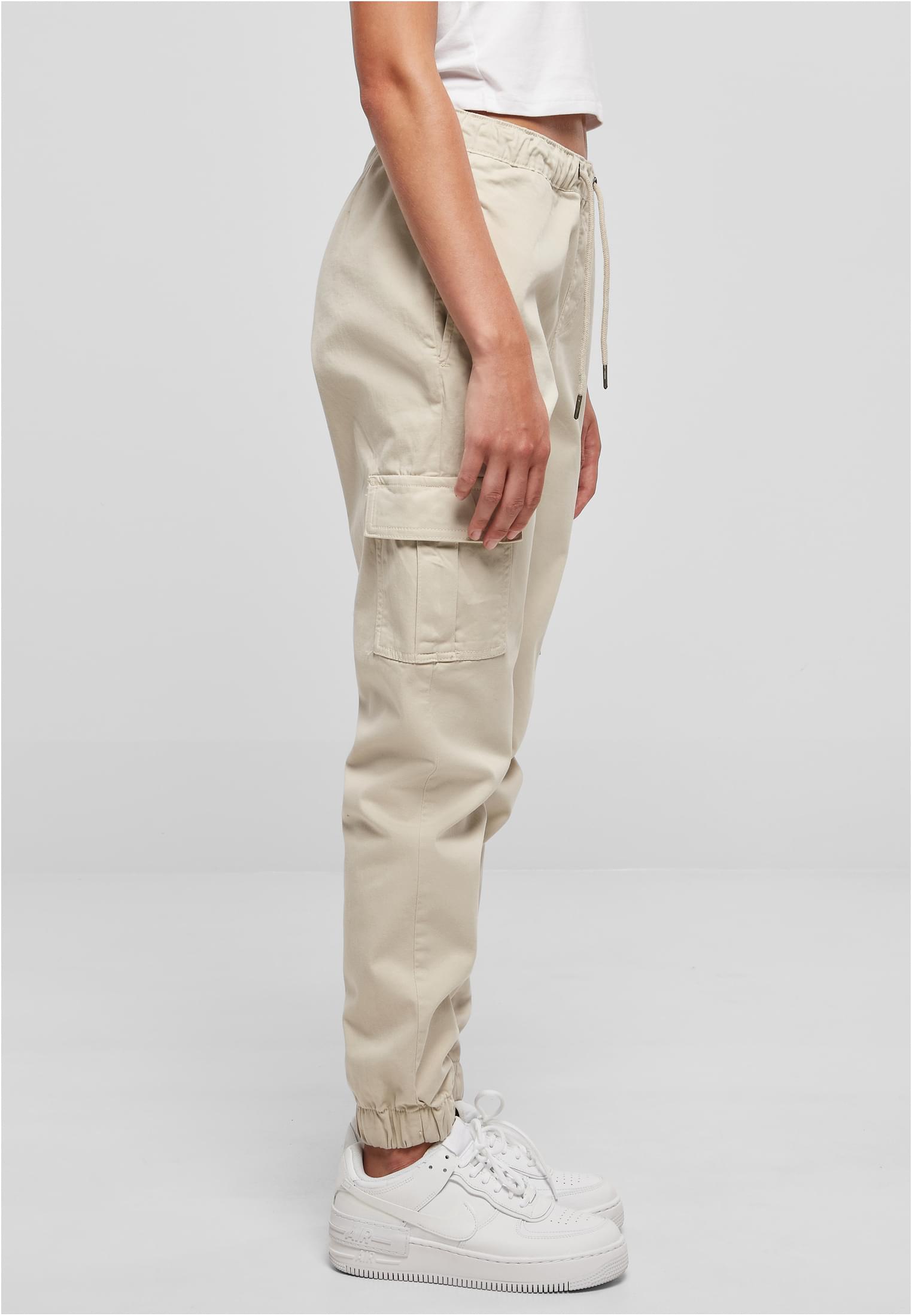 Ladies High Waist Cargo Comfort Jogging Pants | softseagrass