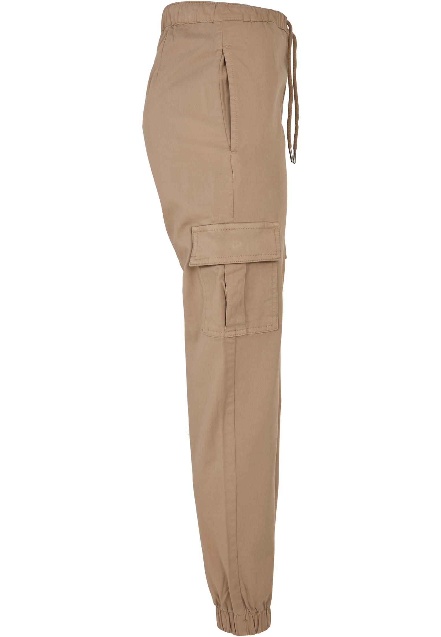 Ladies High Waist Cargo Comfort Jogging Pants | softtaupe