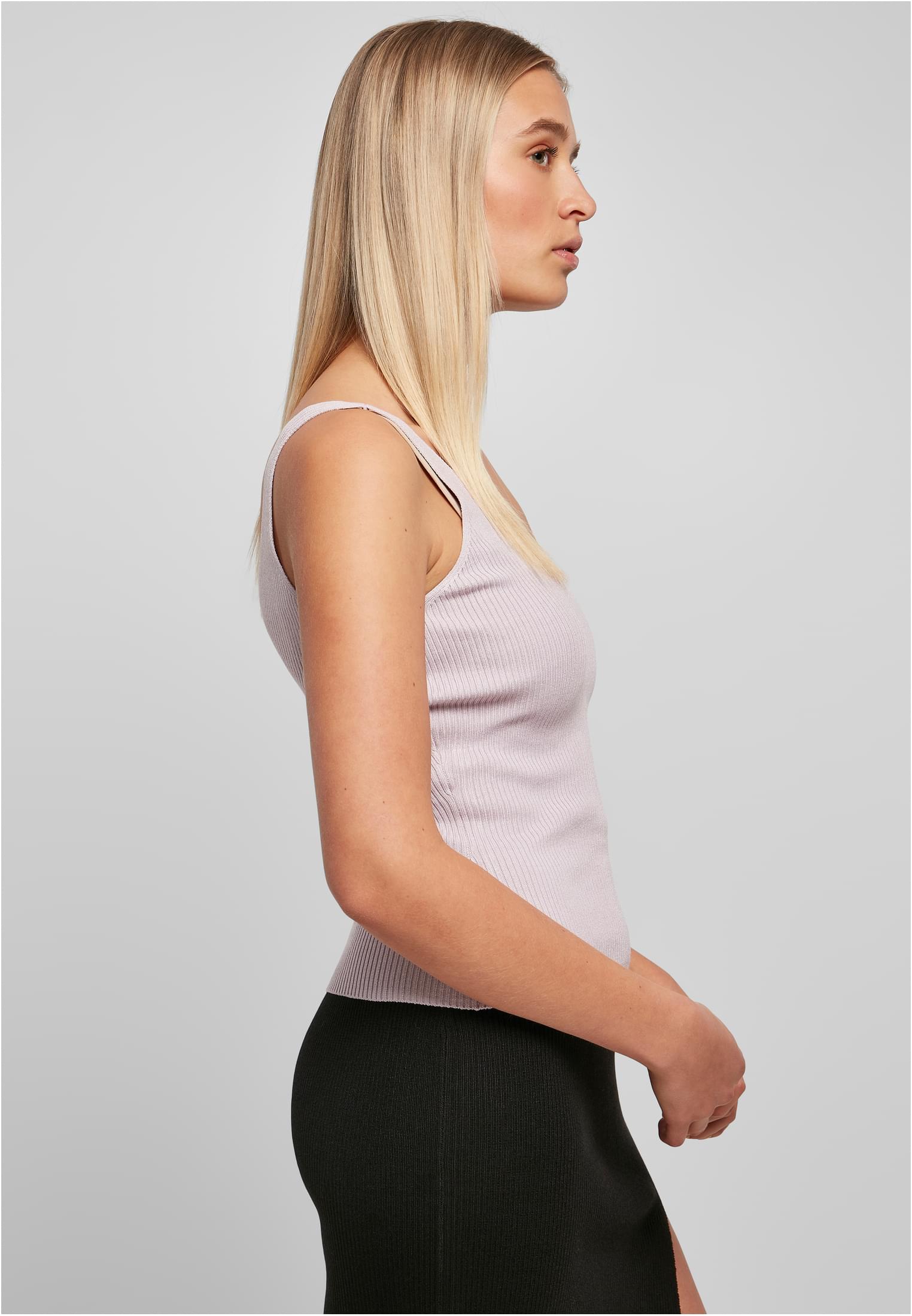 Ladies Rib Knit Top | softlilac