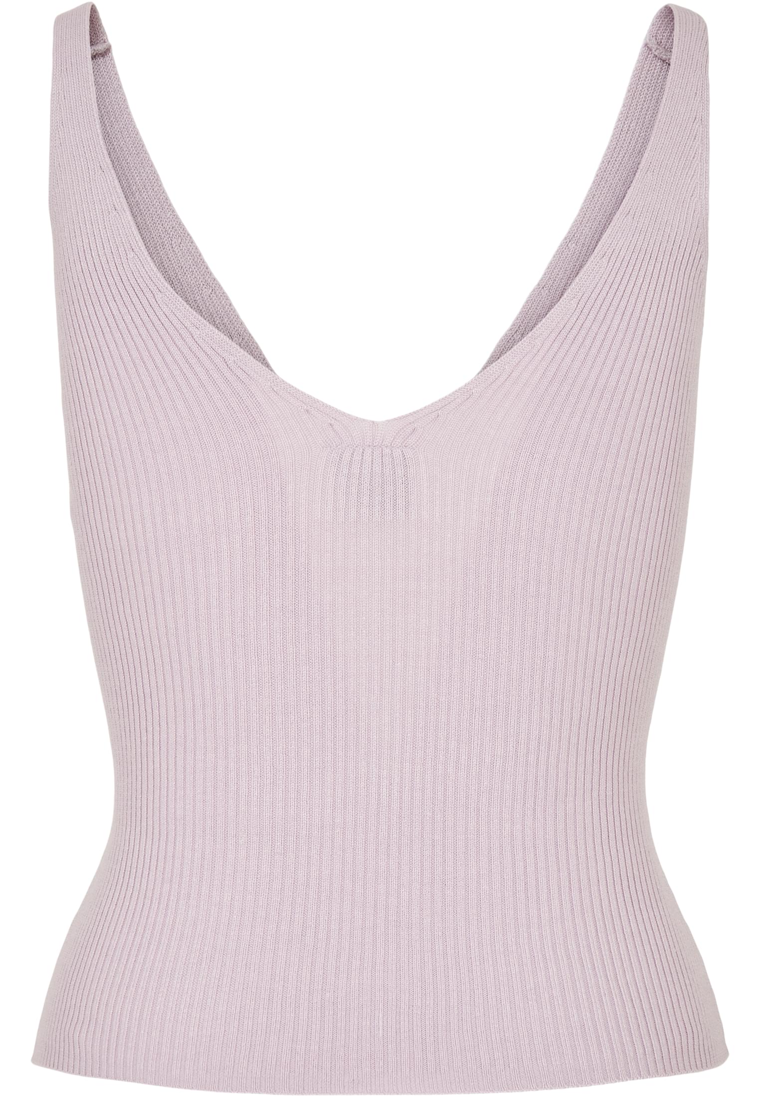 Ladies Rib Knit Top | softlilac