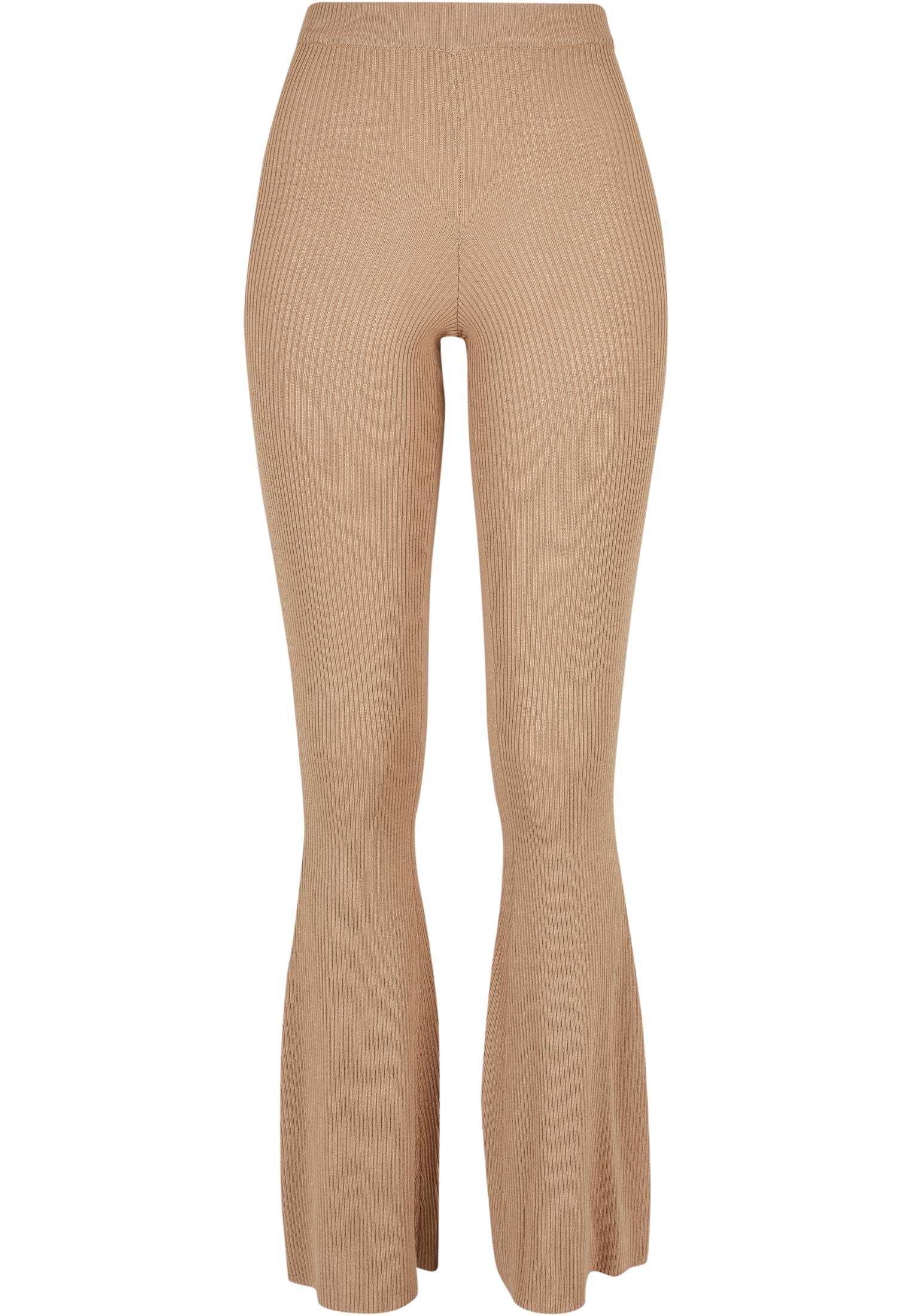 Ladies Rib Knit Bootcut Leggings | unionbeige