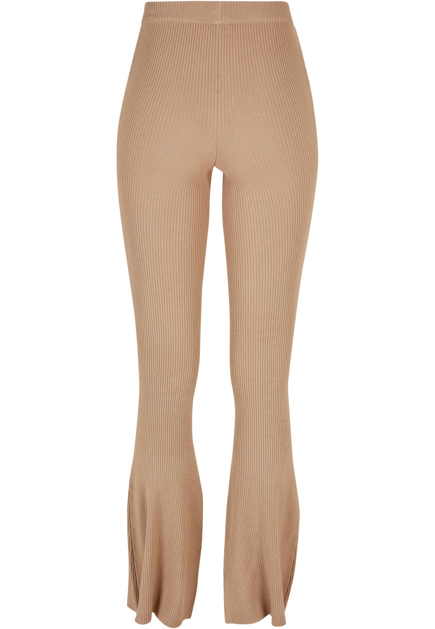 Ladies Rib Knit Bootcut Leggings | unionbeige