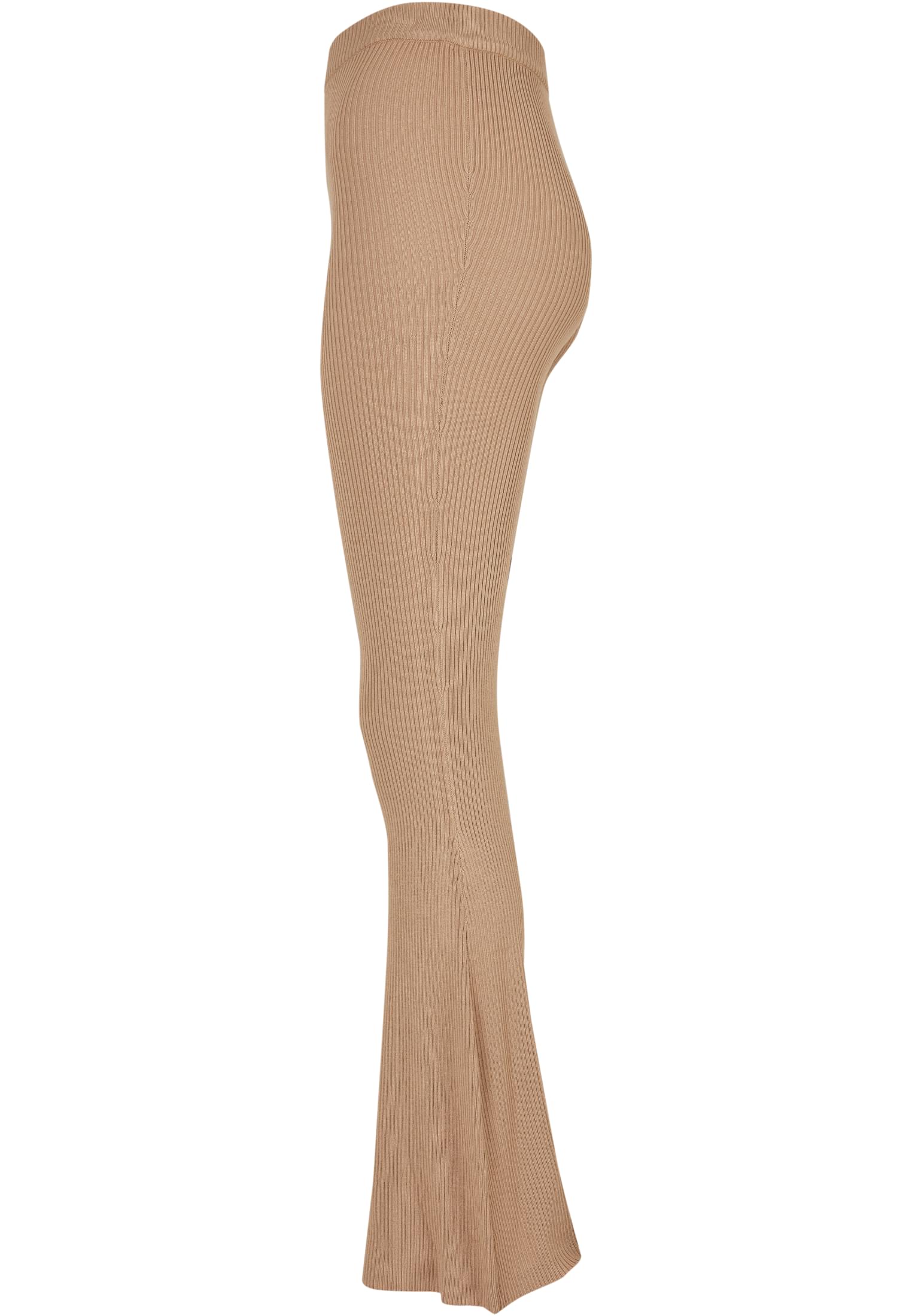 Ladies Rib Knit Bootcut Leggings | unionbeige