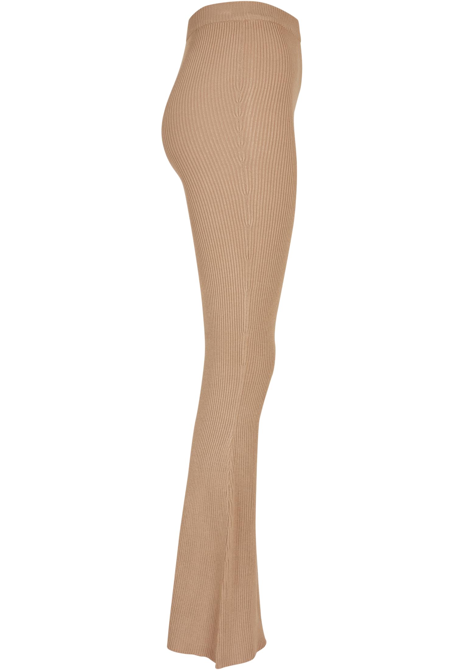 Ladies Rib Knit Bootcut Leggings | unionbeige