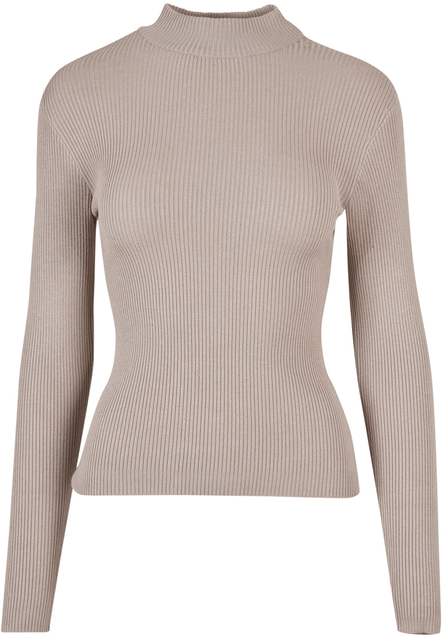 Ladies Rib Knit Turtelneck Sweater | warmgrey