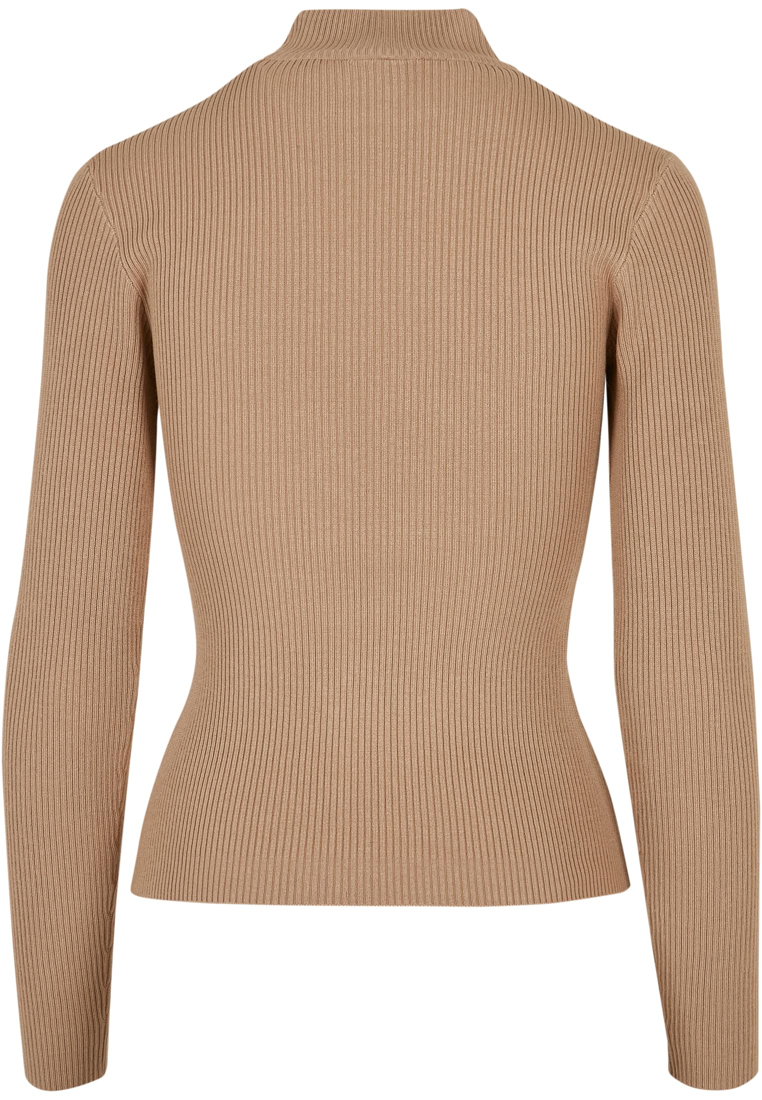 Ladies Rib Knit Turtelneck Sweater | unionbeige