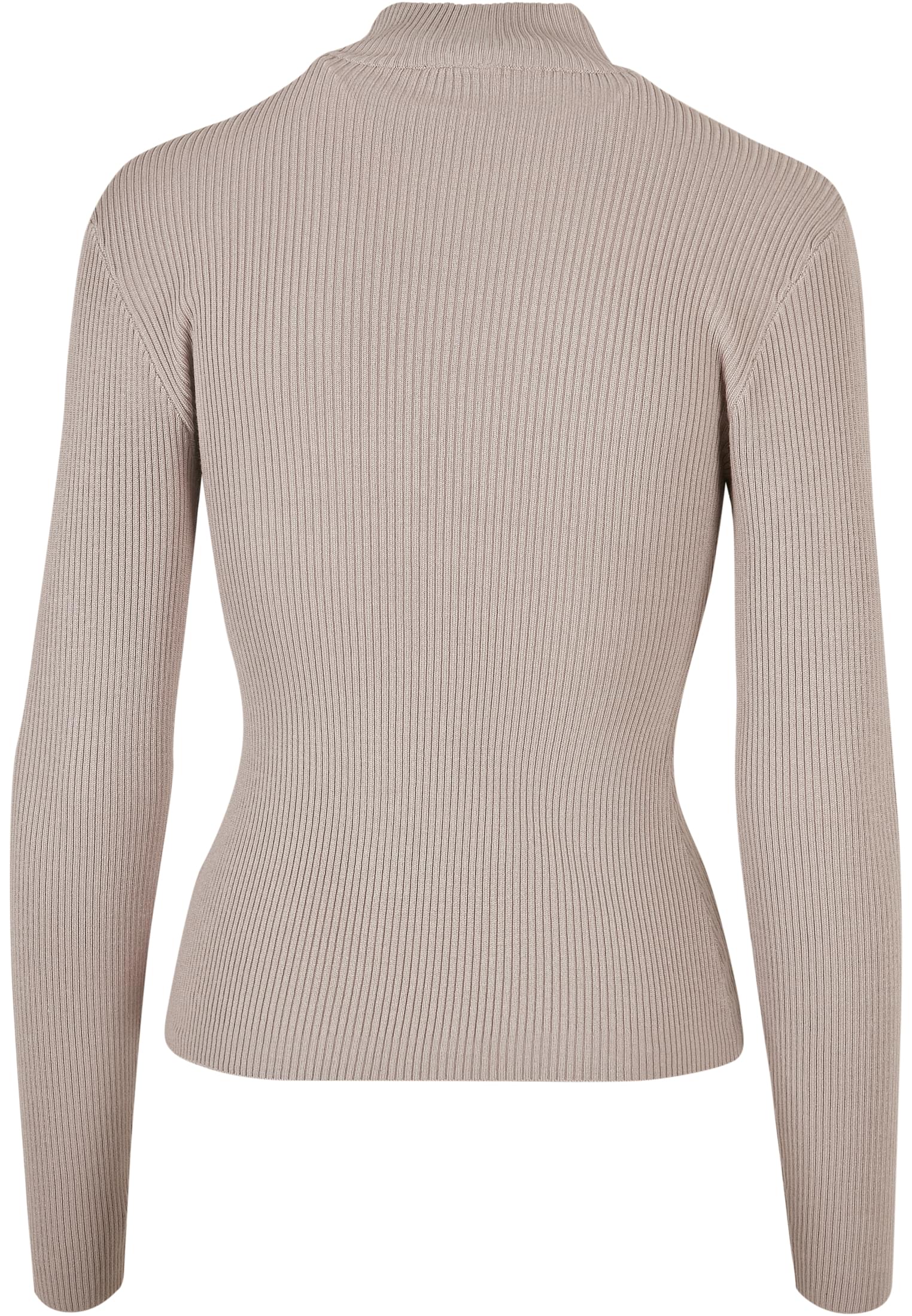 Ladies Rib Knit Turtelneck Sweater | warmgrey