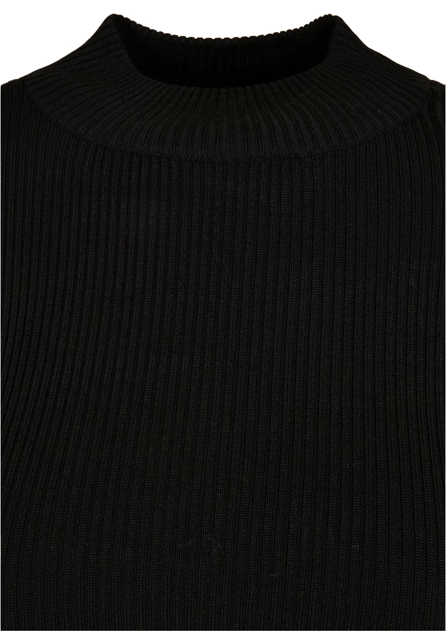 Ladies Rib Knit Turtelneck Sweater | black