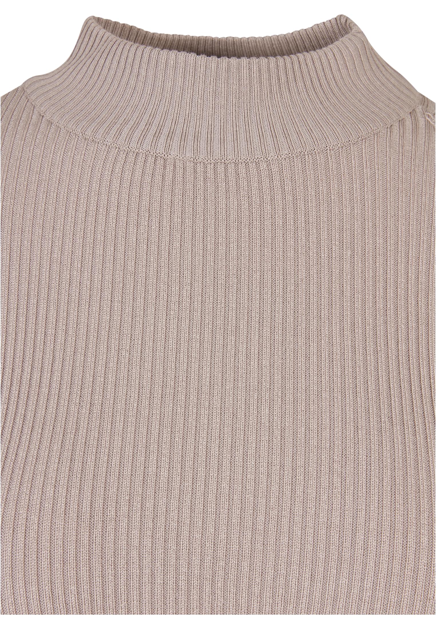 Ladies Rib Knit Turtelneck Sweater | warmgrey