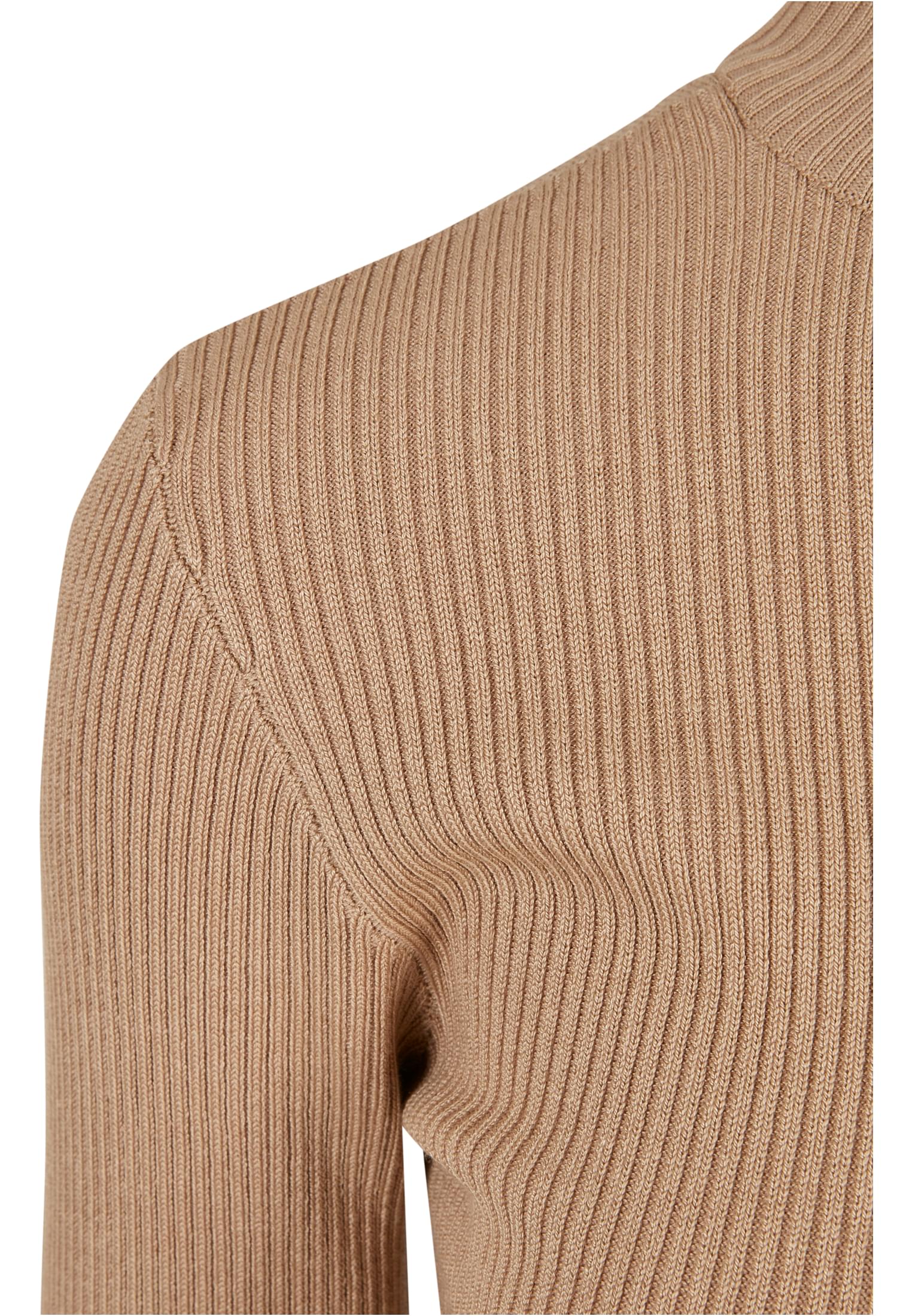 Ladies Rib Knit Turtelneck Sweater | unionbeige