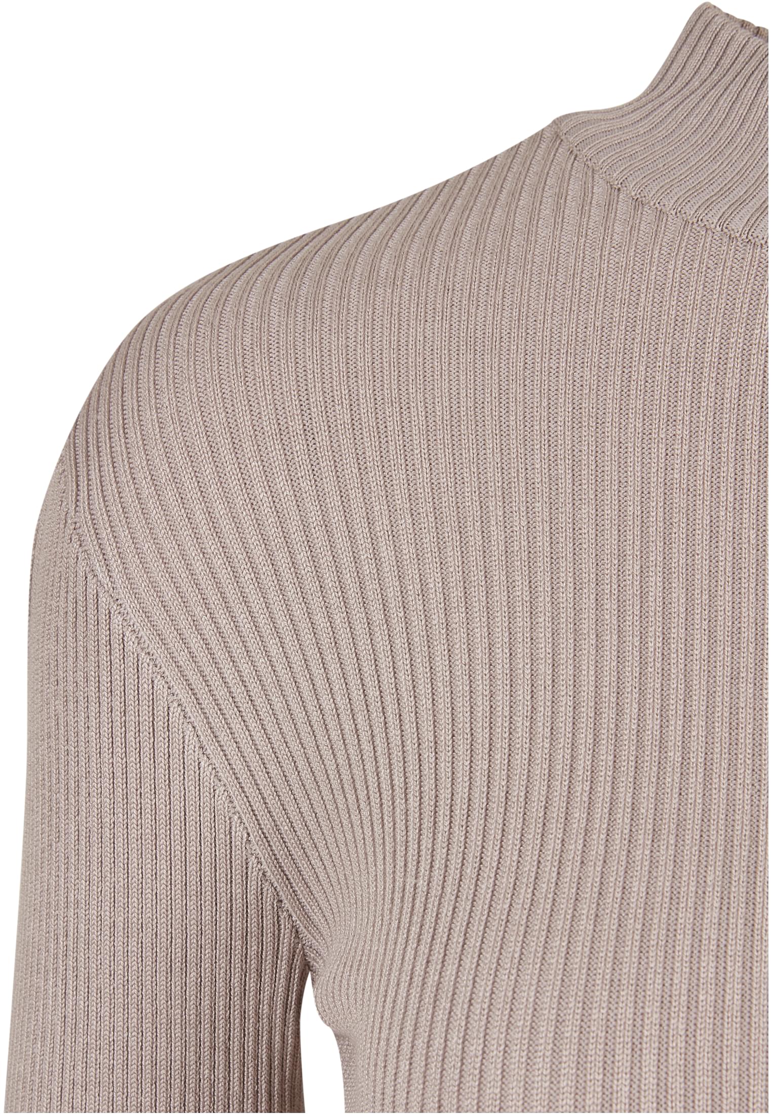 Ladies Rib Knit Turtelneck Sweater | warmgrey