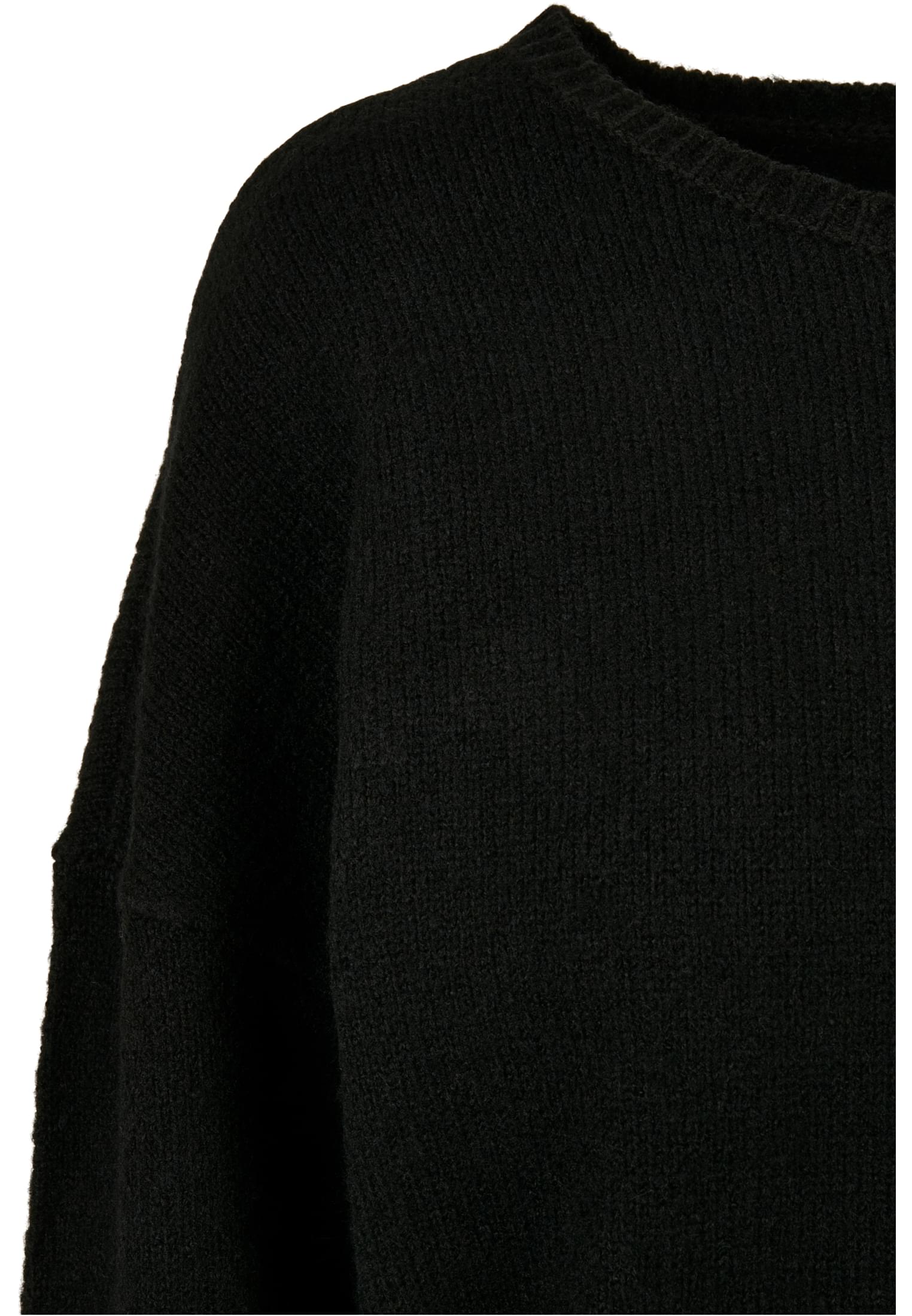 Ladies Chunky Fluffy Sweater | black