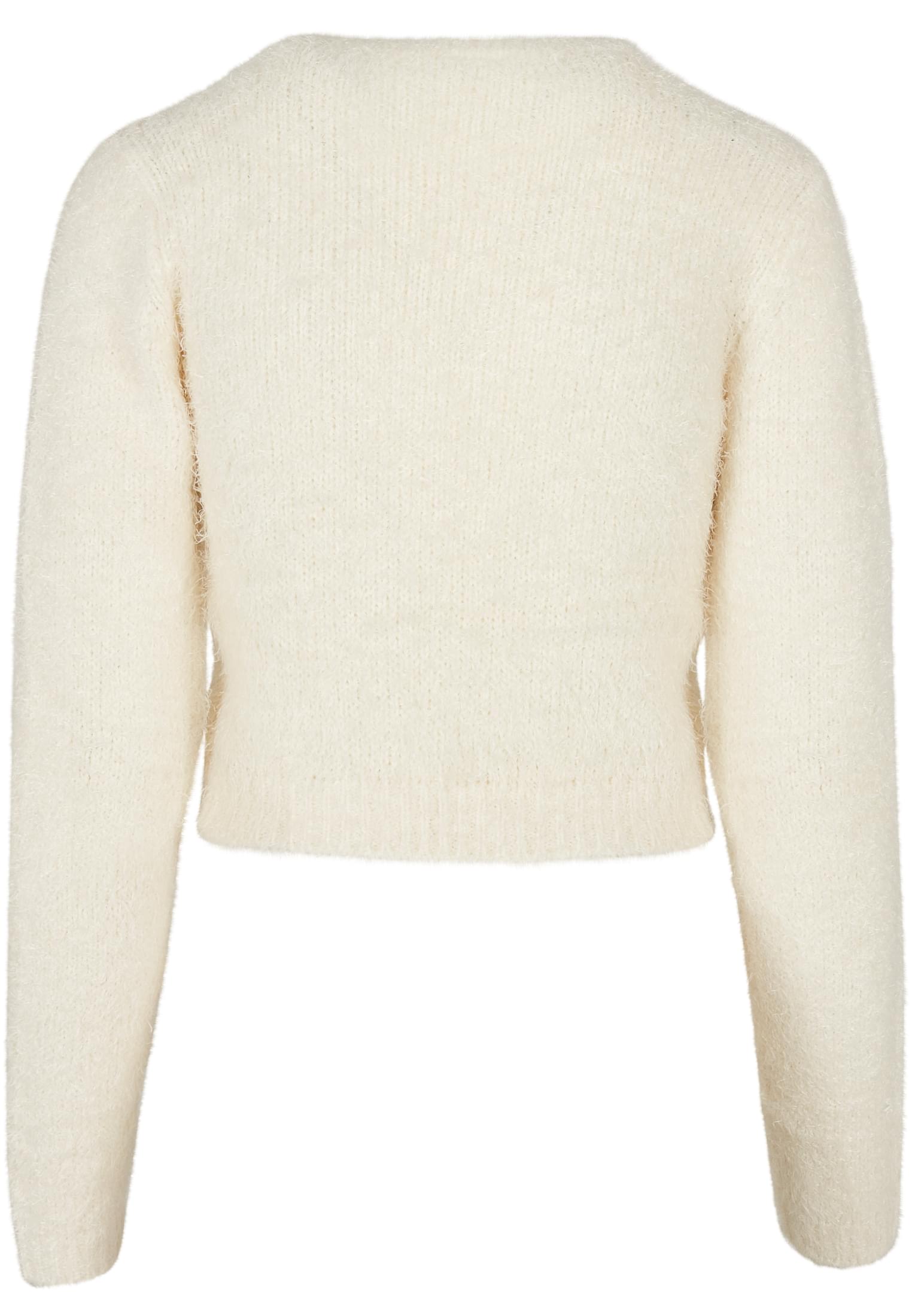 Ladies Cropped Feather Sweater | whitesand