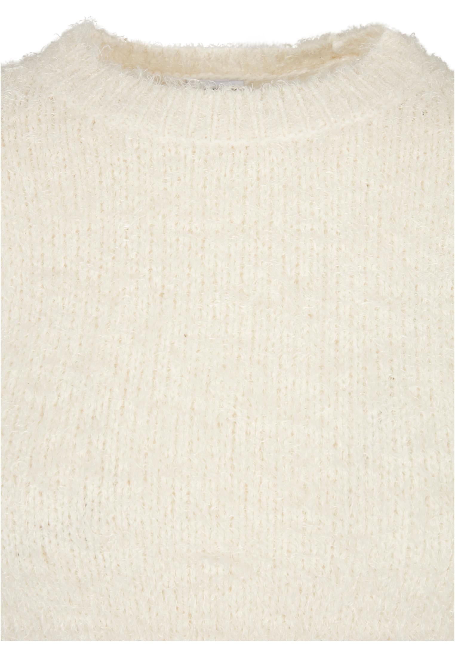 Ladies Cropped Feather Sweater | whitesand