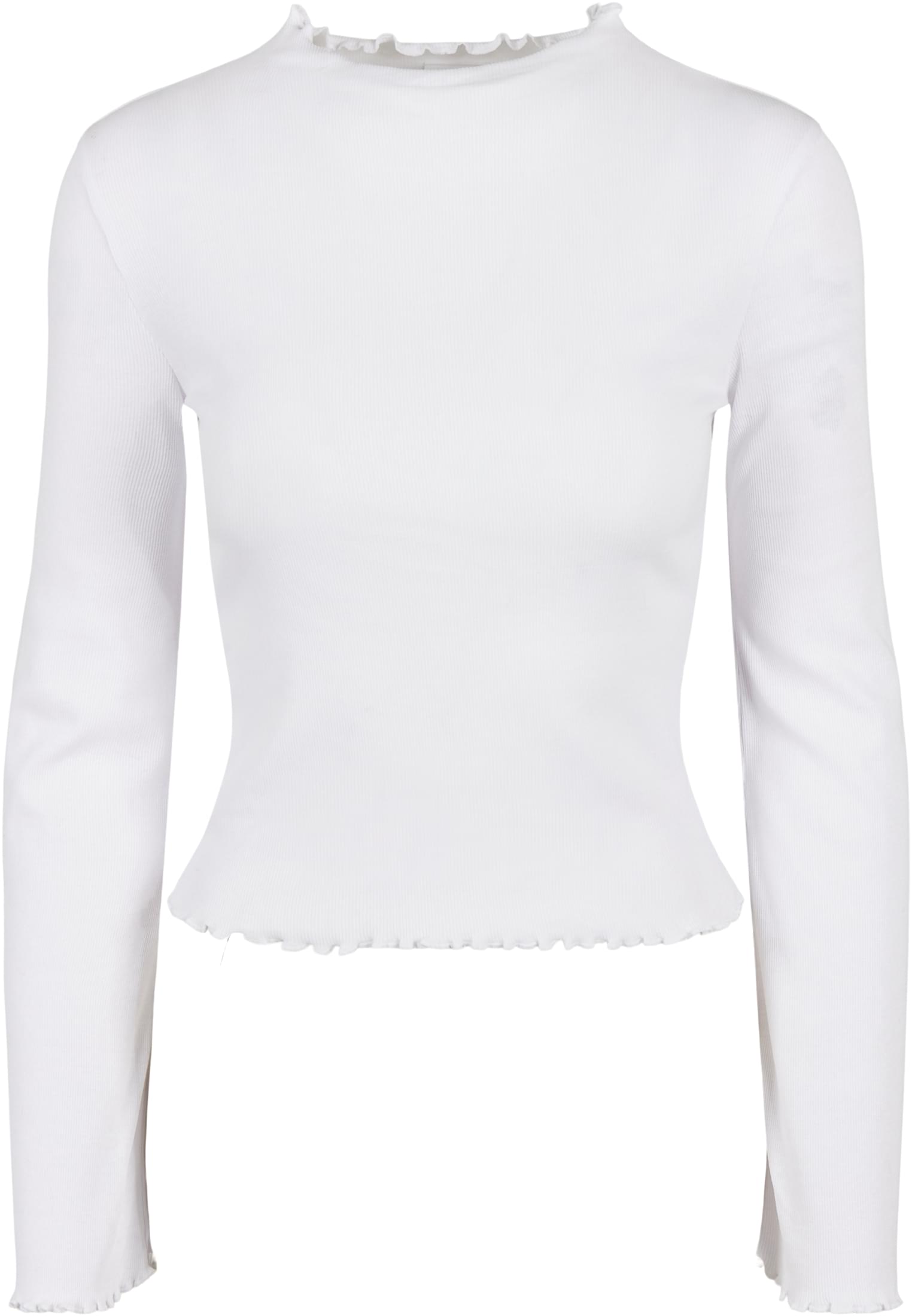 Ladies Rib Turtelneck Longsleeve | white