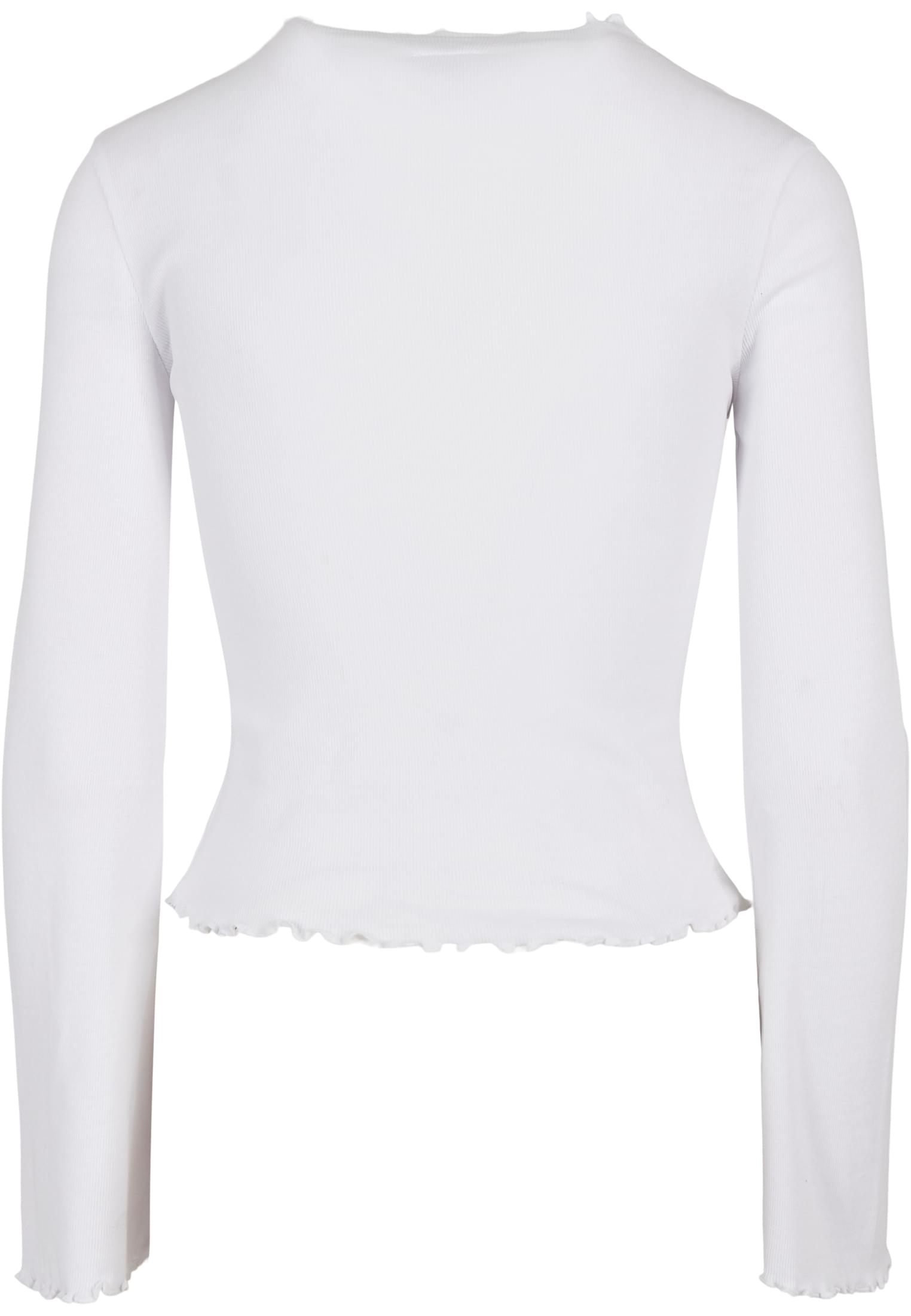 Ladies Rib Turtelneck Longsleeve | white