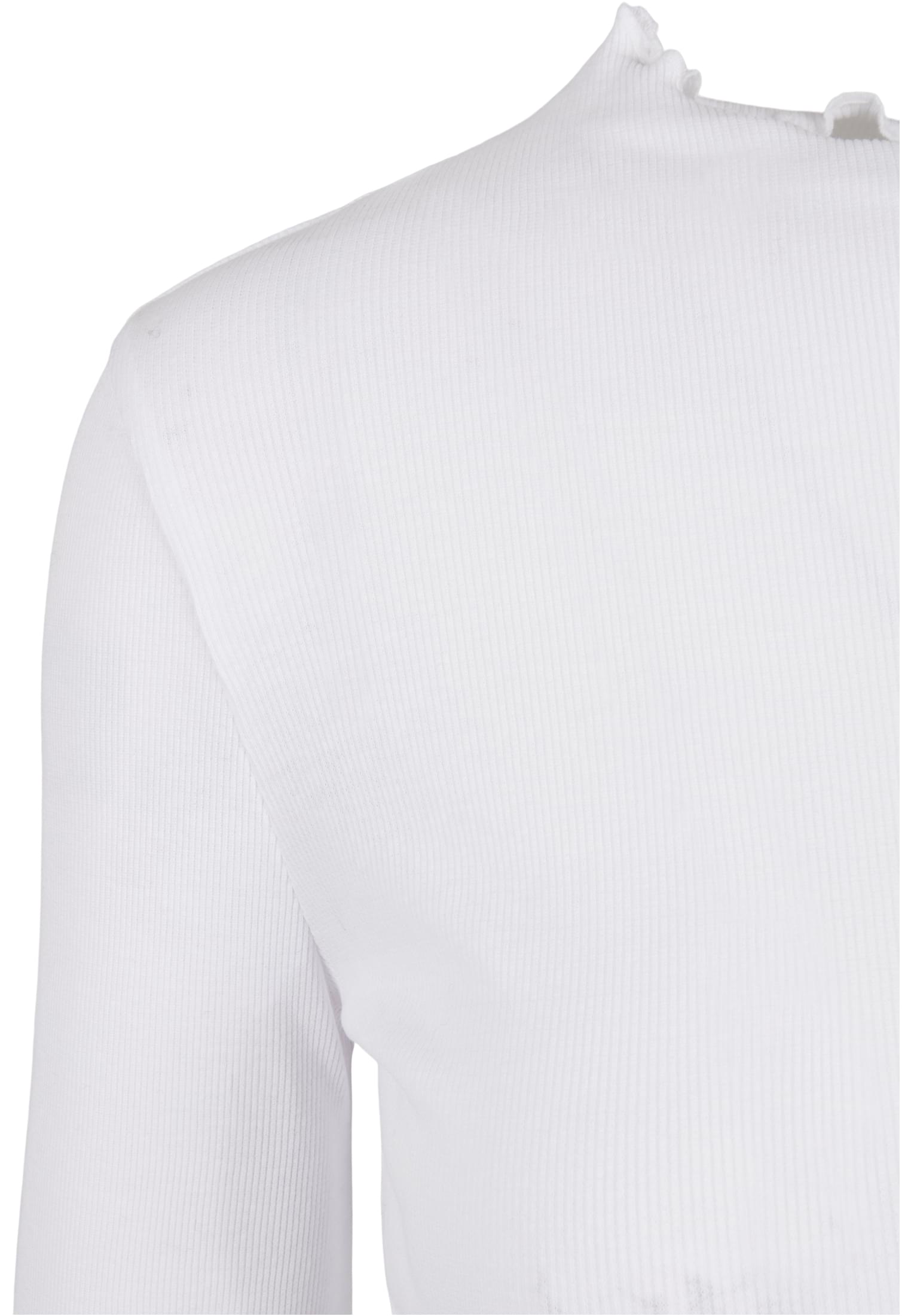 Ladies Rib Turtelneck Longsleeve | white