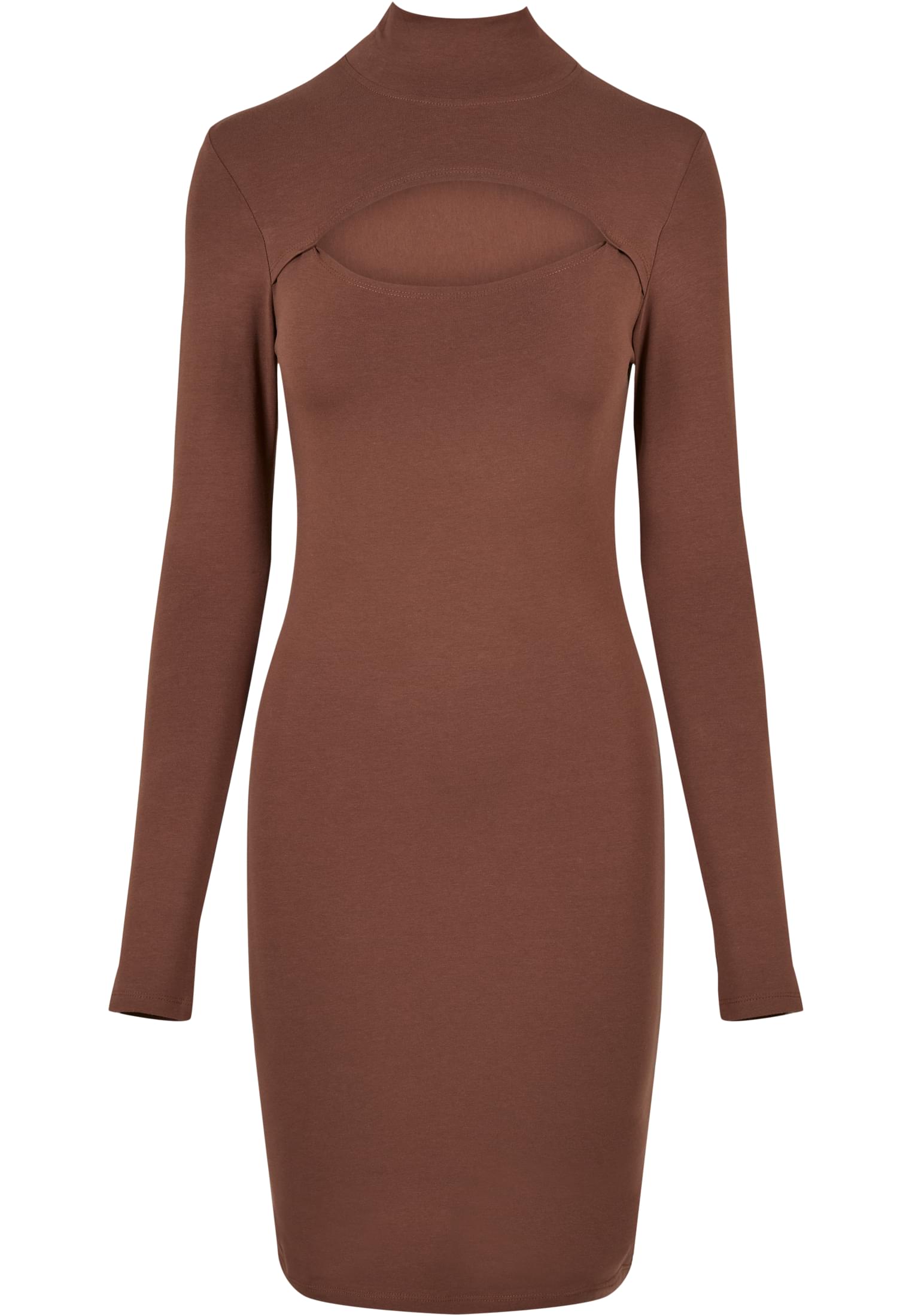 Ladies Stretch Jersey Cut-Out Turtleneck Dress | bark