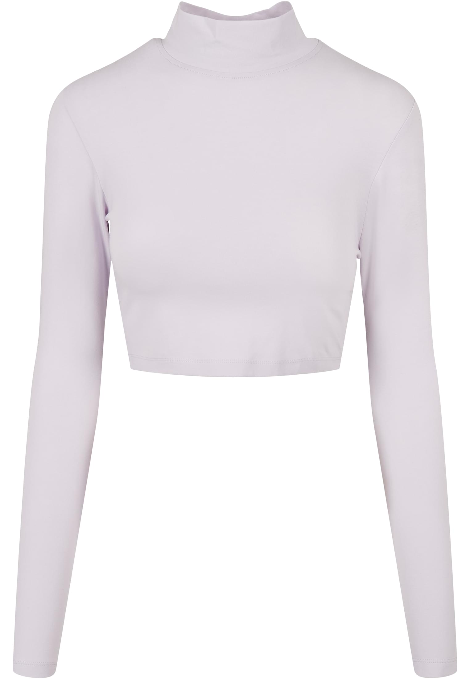 Ladies Organic Cropped Turtelneck Longsleeve | softlilac