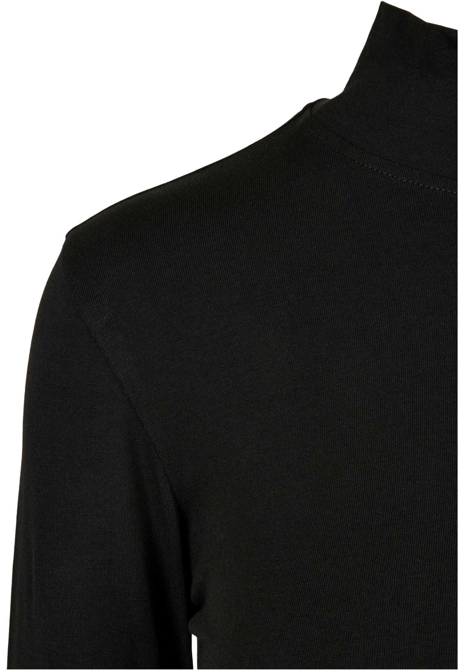 Ladies Organic Cropped Turtelneck Longsleeve | black