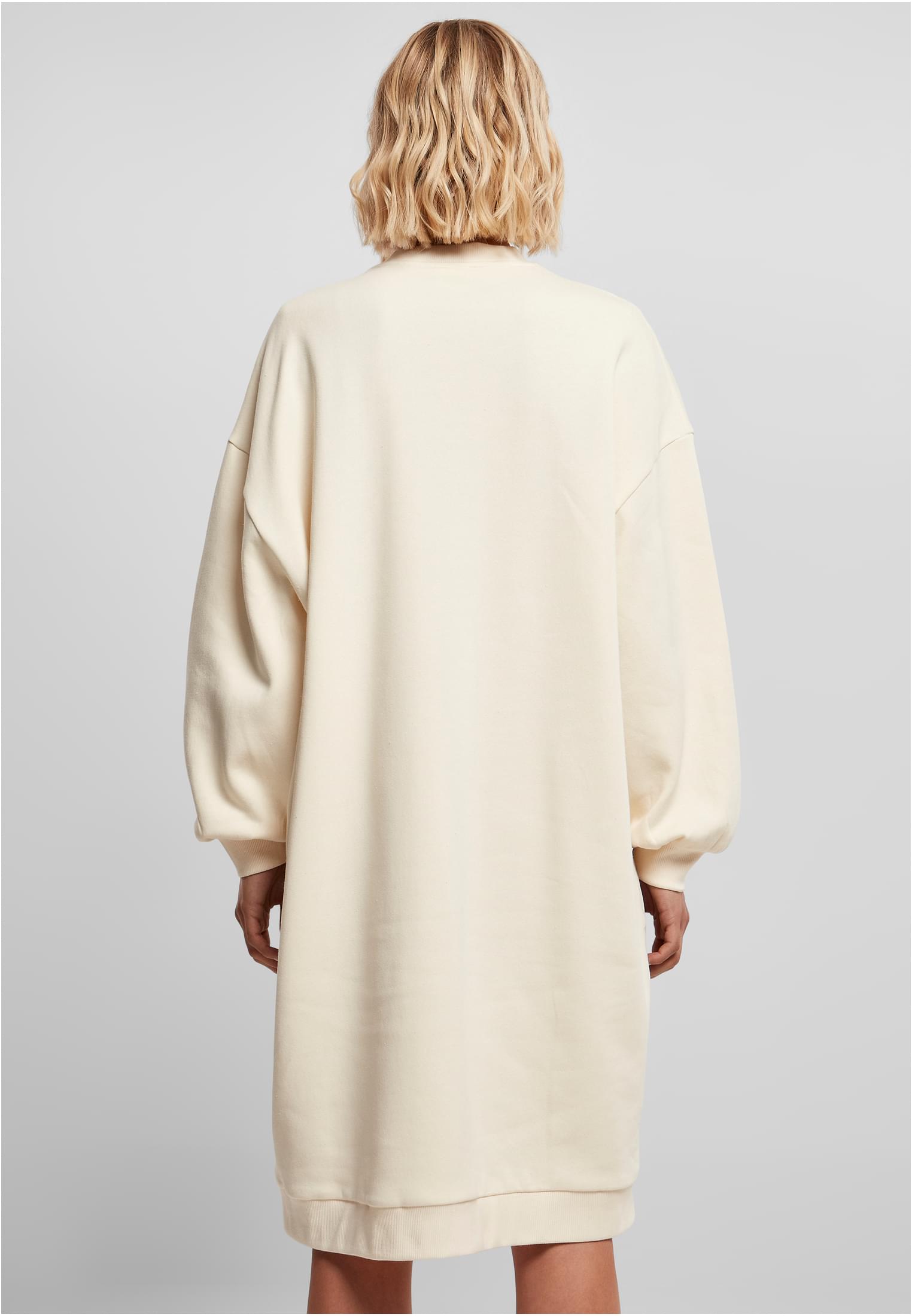 Ladies Organic Oversized Midi Crewneck Dress | whitesand