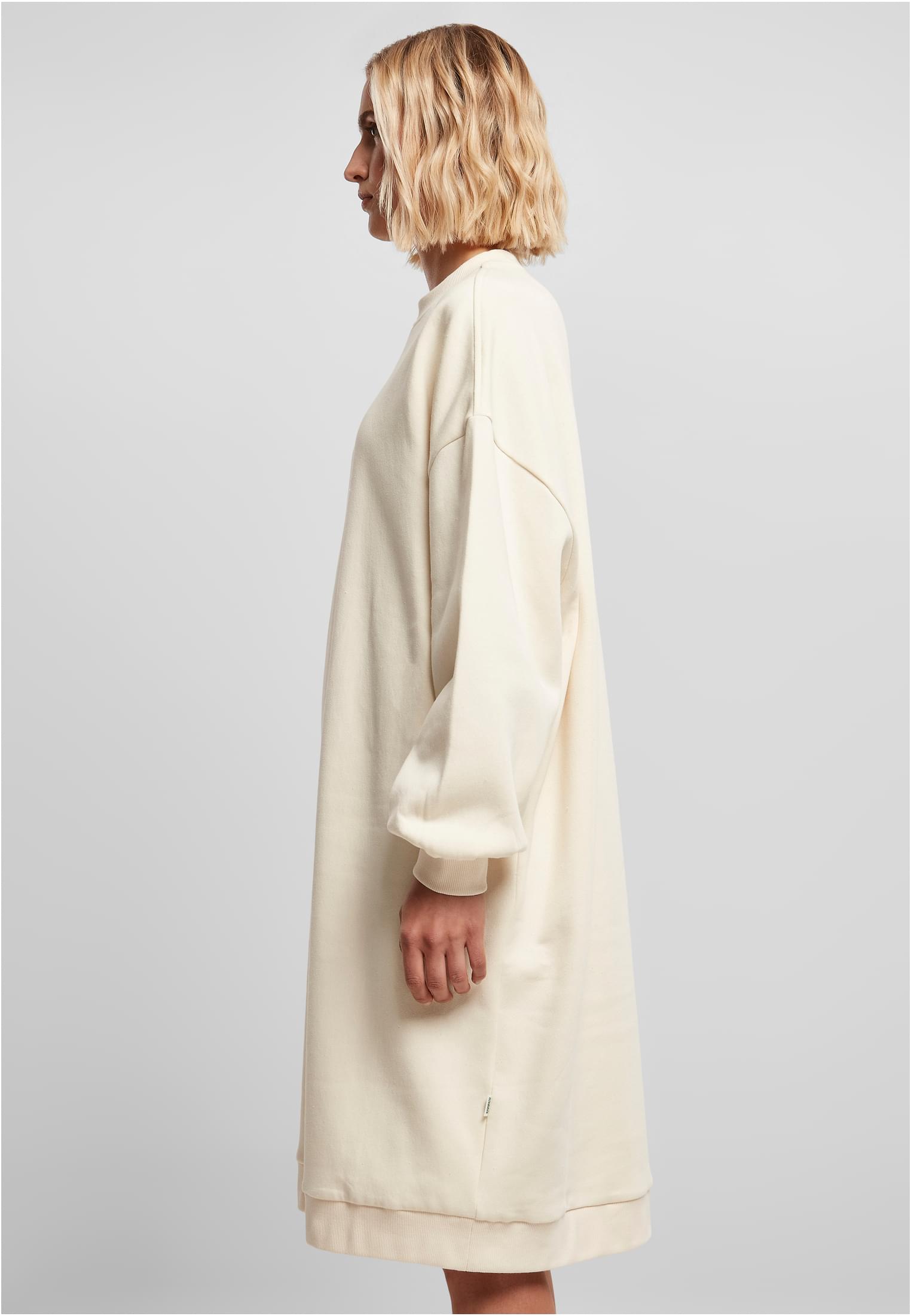 Ladies Organic Oversized Midi Crewneck Dress | whitesand