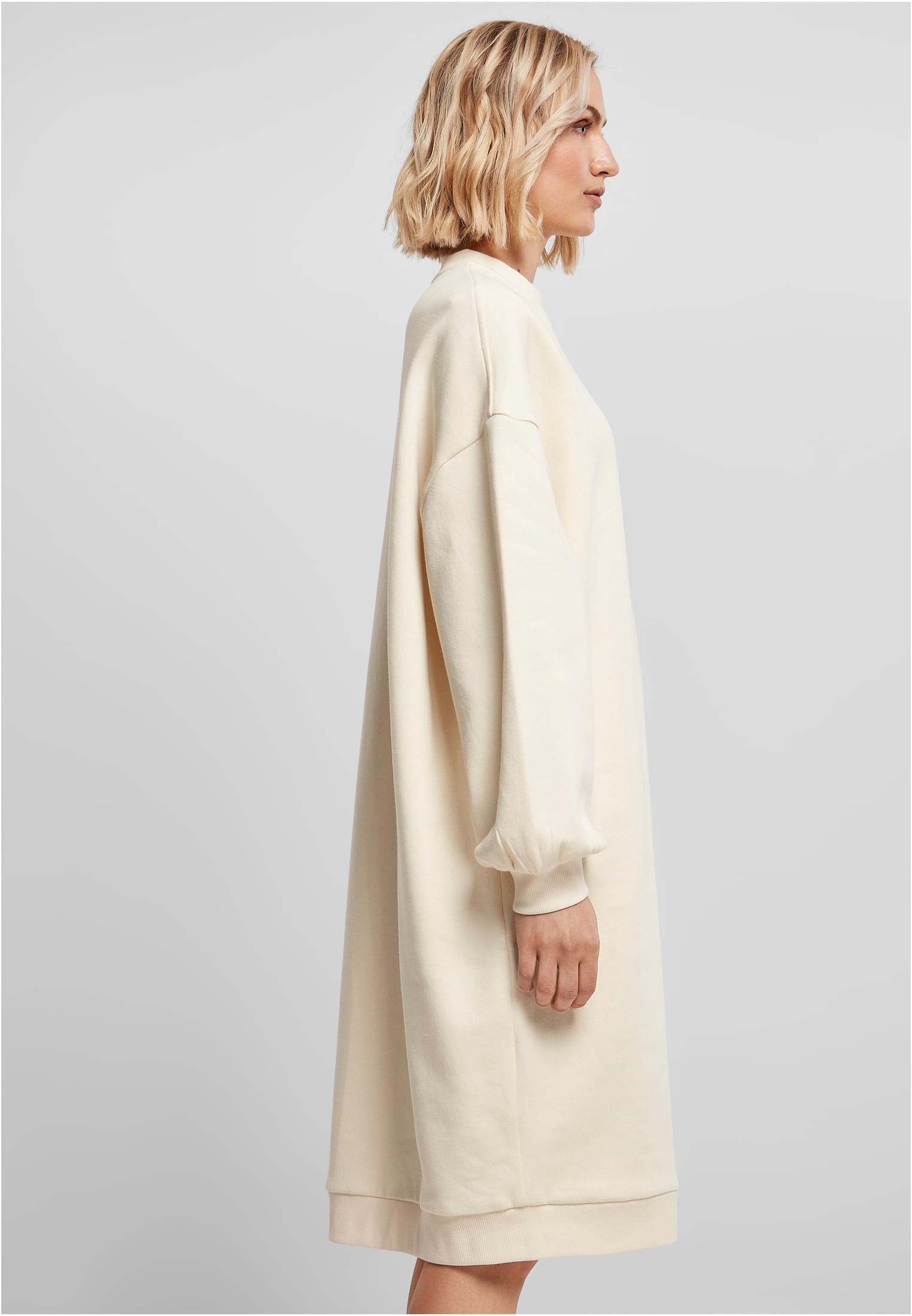 Ladies Organic Oversized Midi Crewneck Dress | whitesand