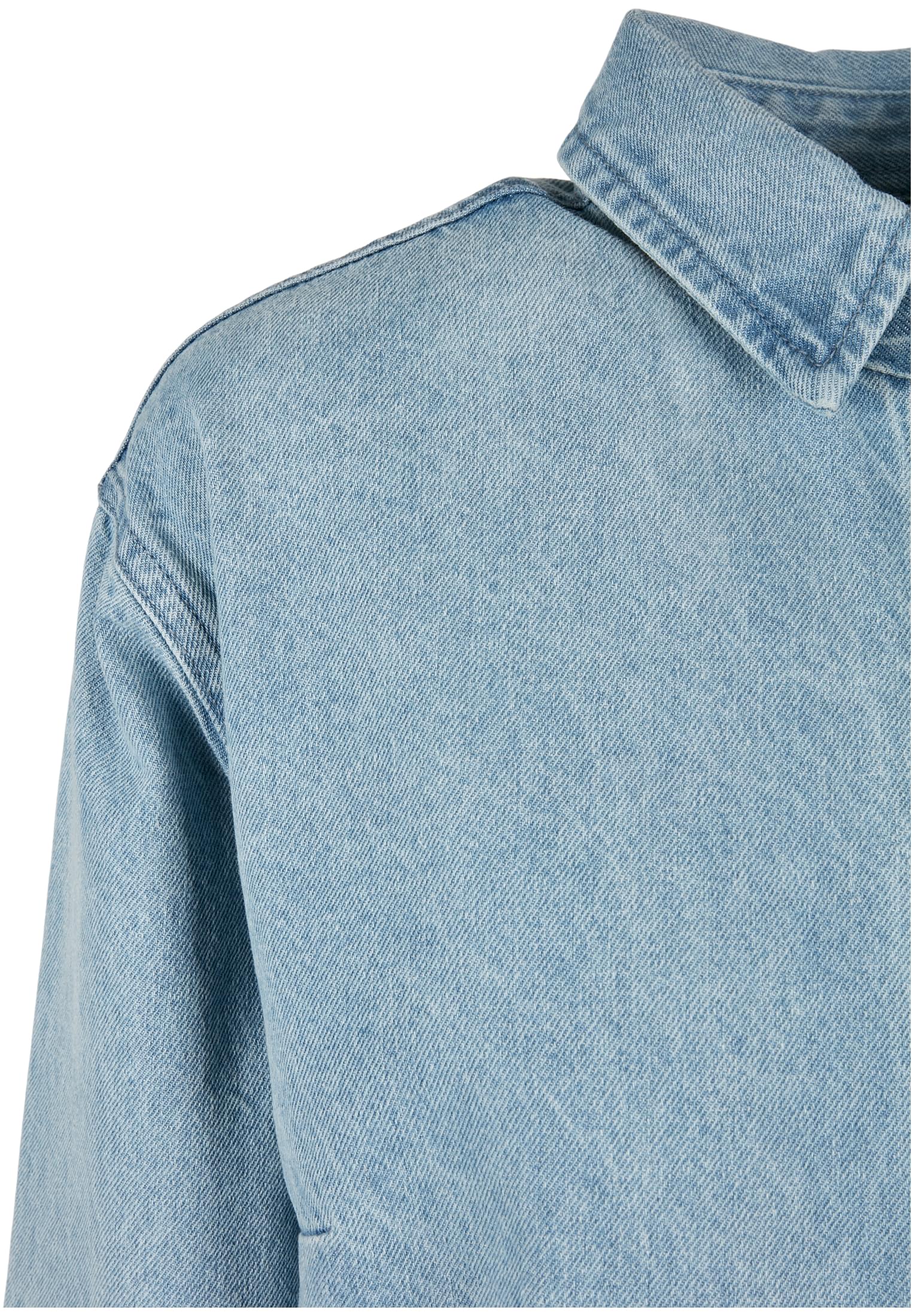 Ladies Oversized Denim Shirt Dress | tintedlightbluewashed