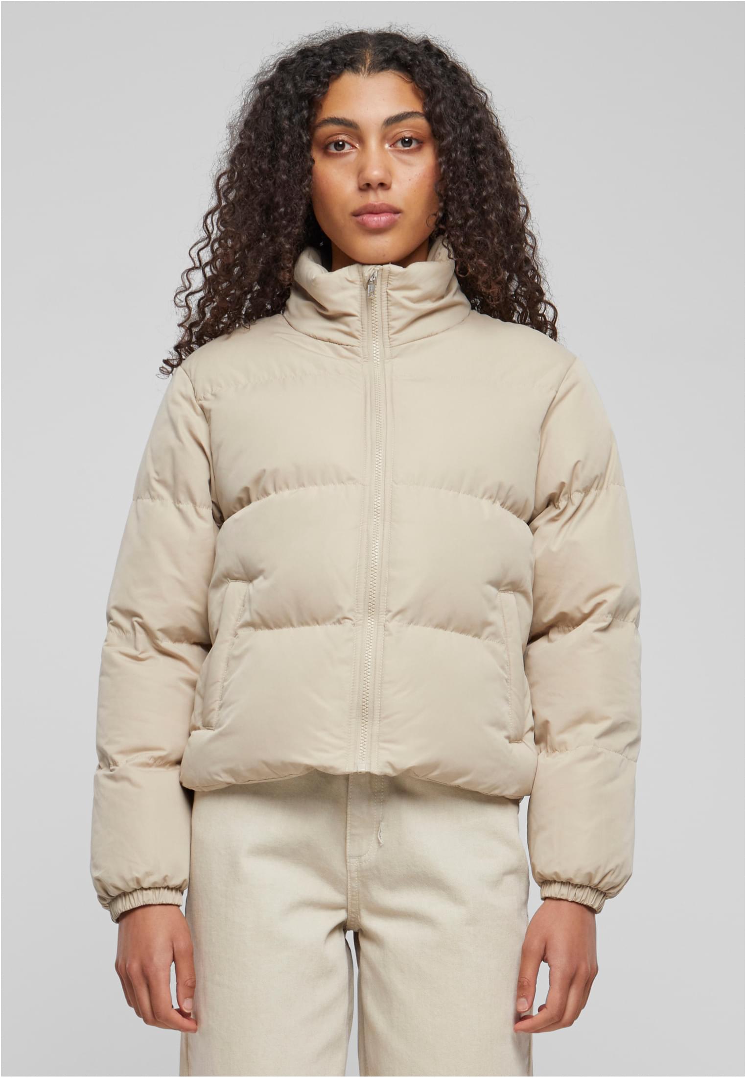 Ladies Short Peached Puffer Jacket | wetsand