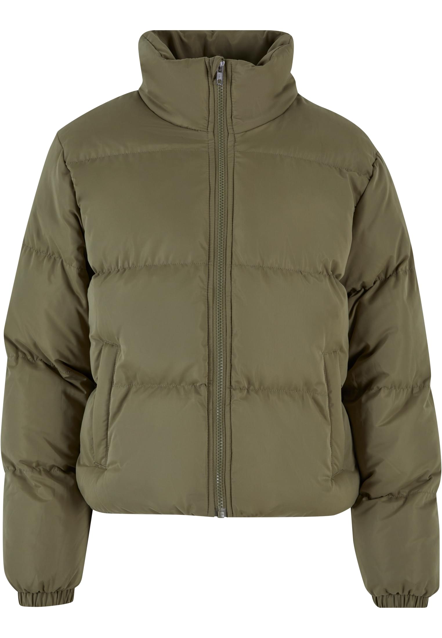 Ladies Short Peached Puffer Jacket | tiniolive