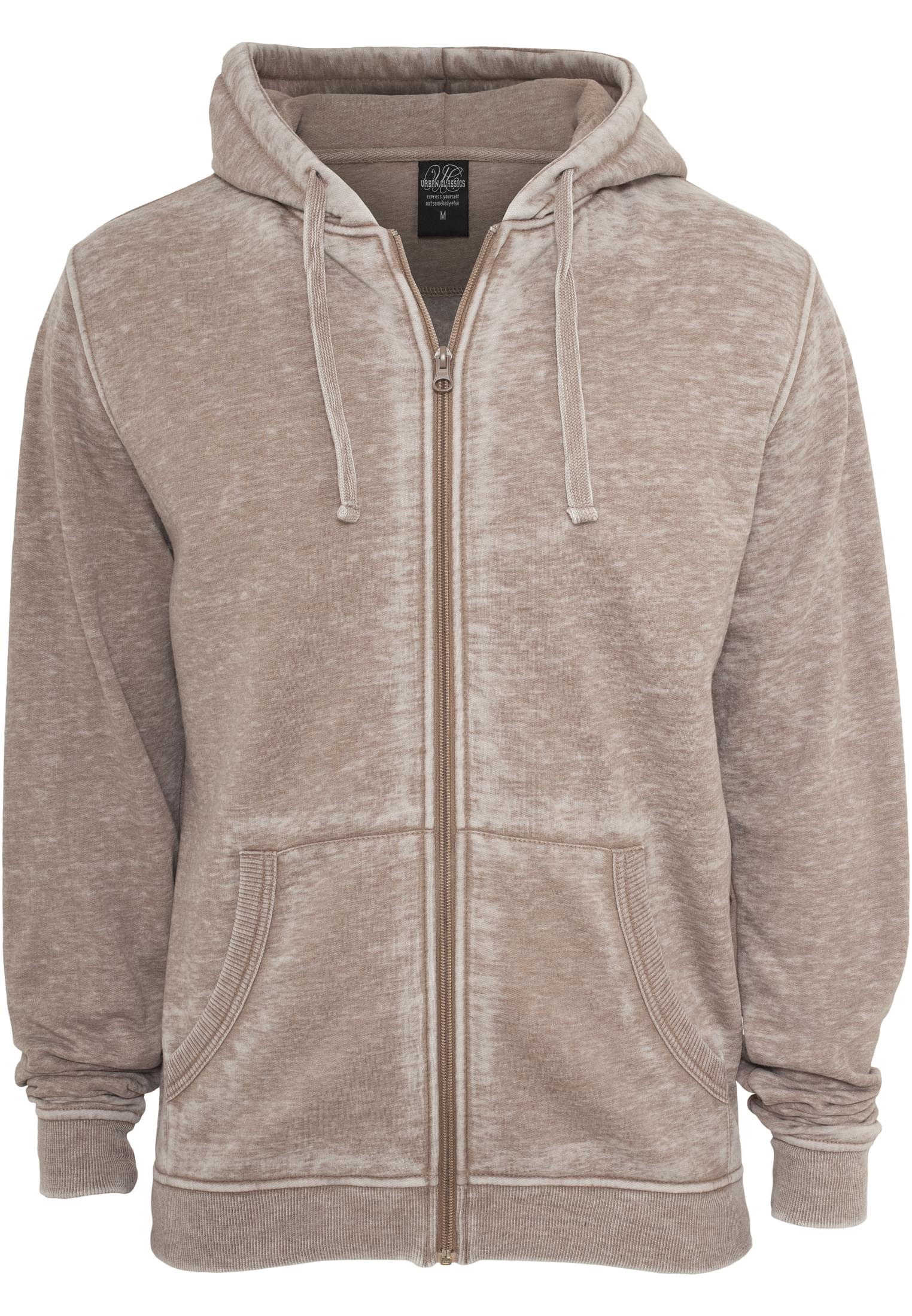 Burnout Zip Hoody | stone