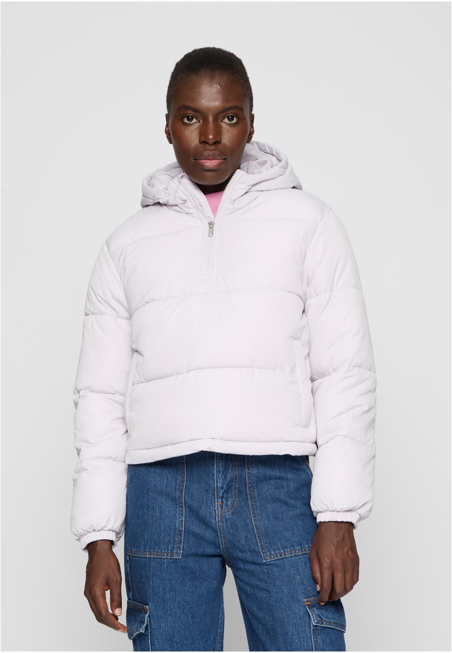 Ladies Puffer Pull Over Jacket | softlilac