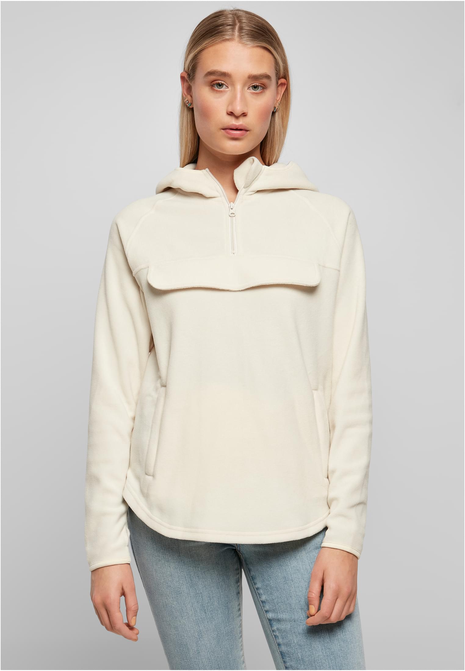 Ladies Polar Fleece Pull Over Hoody | whitesand