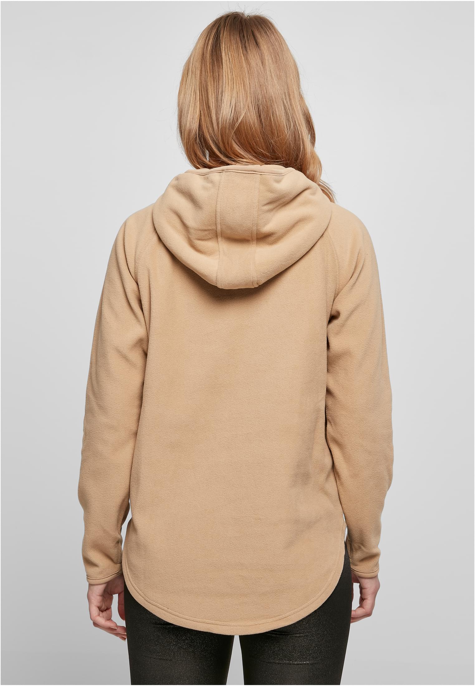 Ladies Polar Fleece Pull Over Hoody | unionbeige